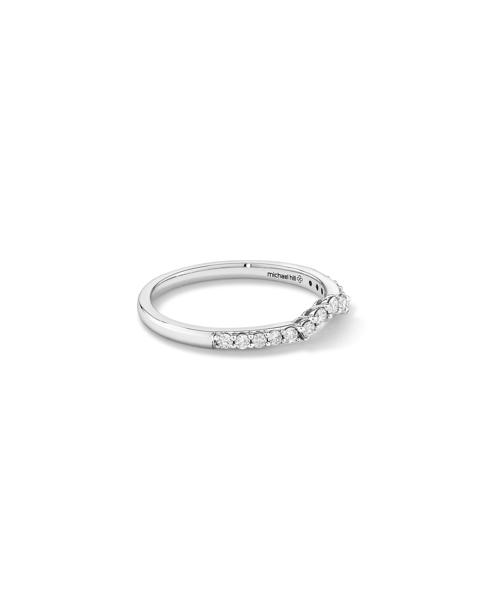 Bague de mariage avec 0,25 carat TW diamants en or blanc 14kt