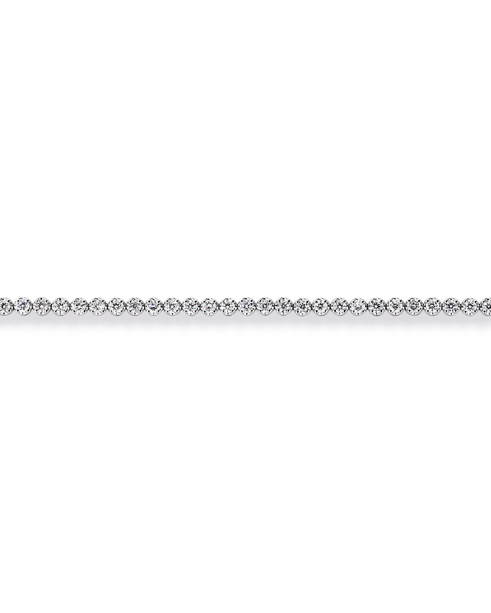 Carat TW Laboratory-Grown Diamond Tennis Bracelet set in 10kt White Gold