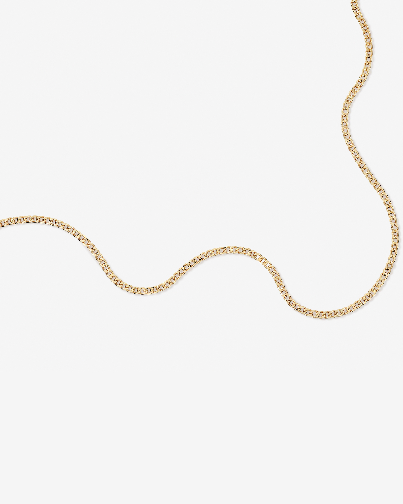 65cm (22") 5.5mm Width Semi Solid Diamond Cut Curb Chain in 10kt Yellow Gold