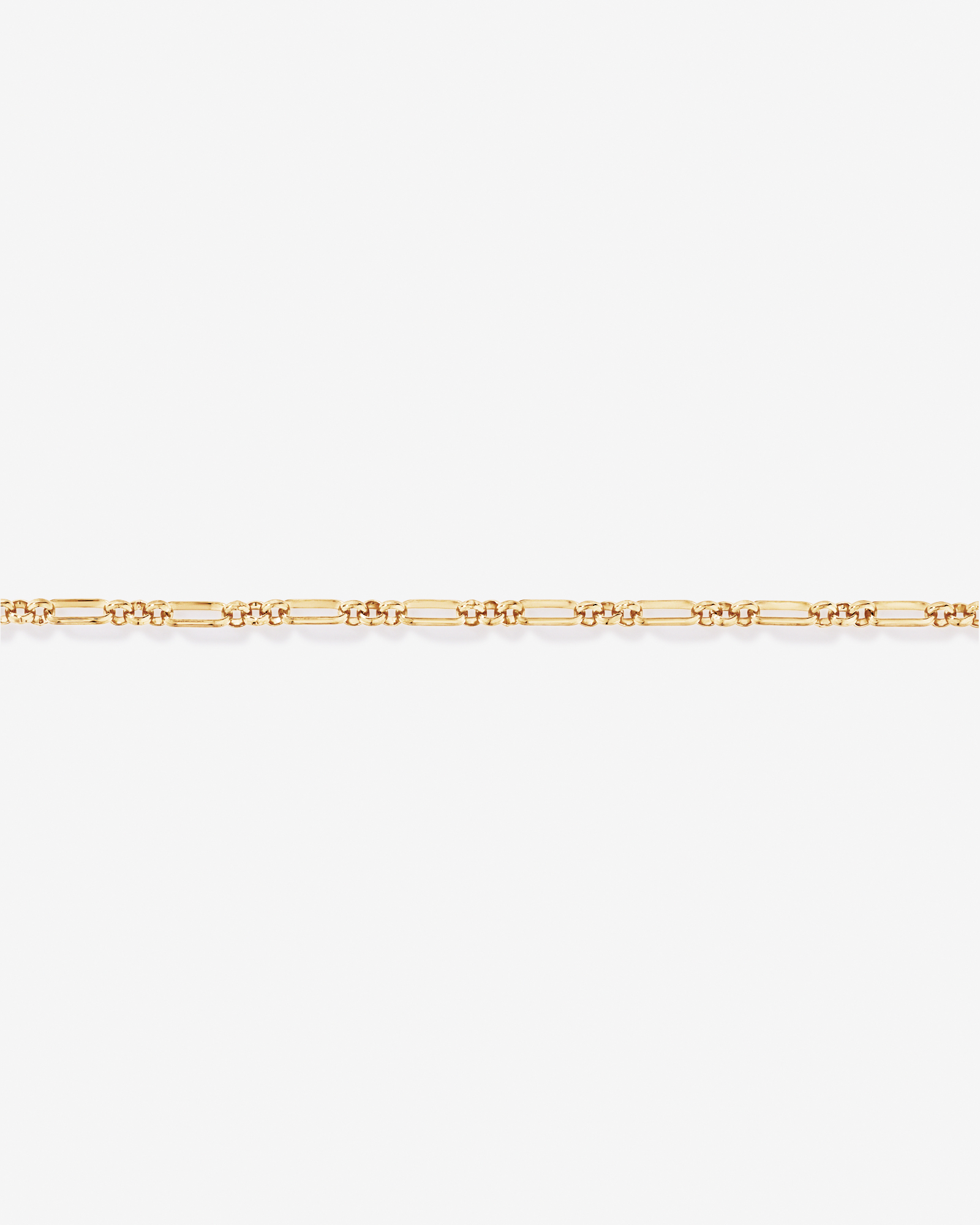 50cm (20") 3 and 1 Paperclip Chain in 18Kt Gold Vermeil