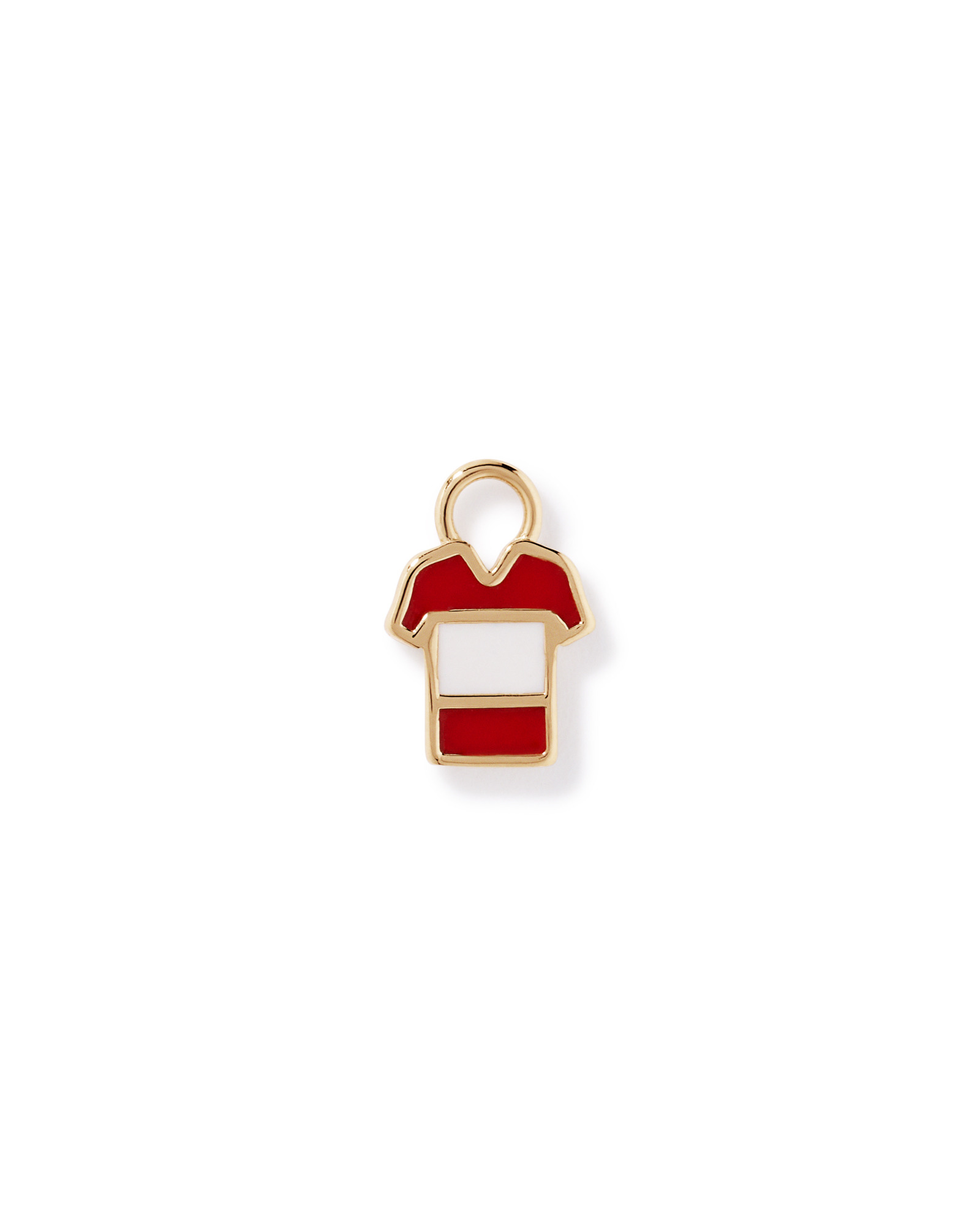 Porte-bonheur de boucles d’oreilles en chandail Canada en Vermeil 18Kt