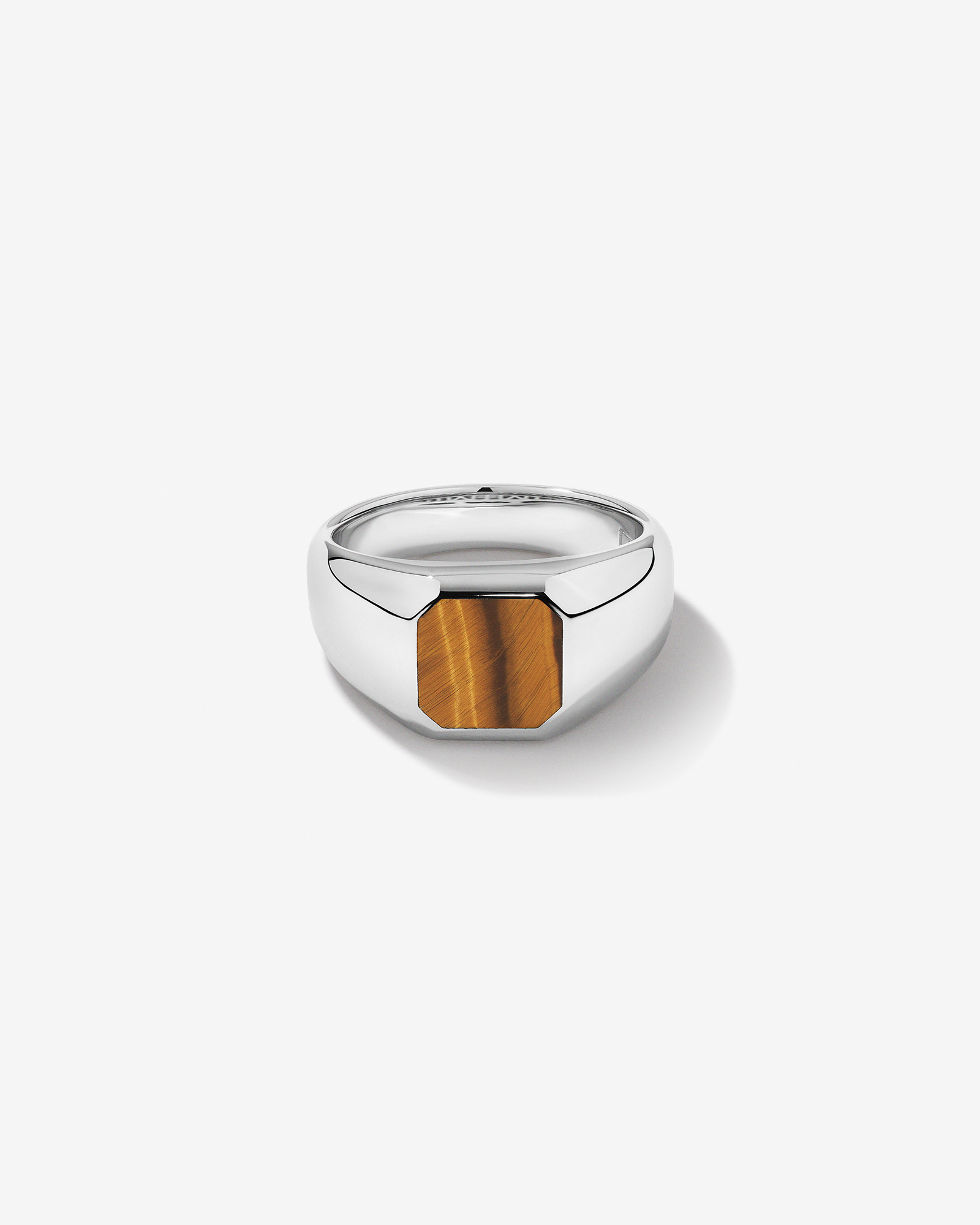 Tiger’s Eye Square Ring in Sterling Silver