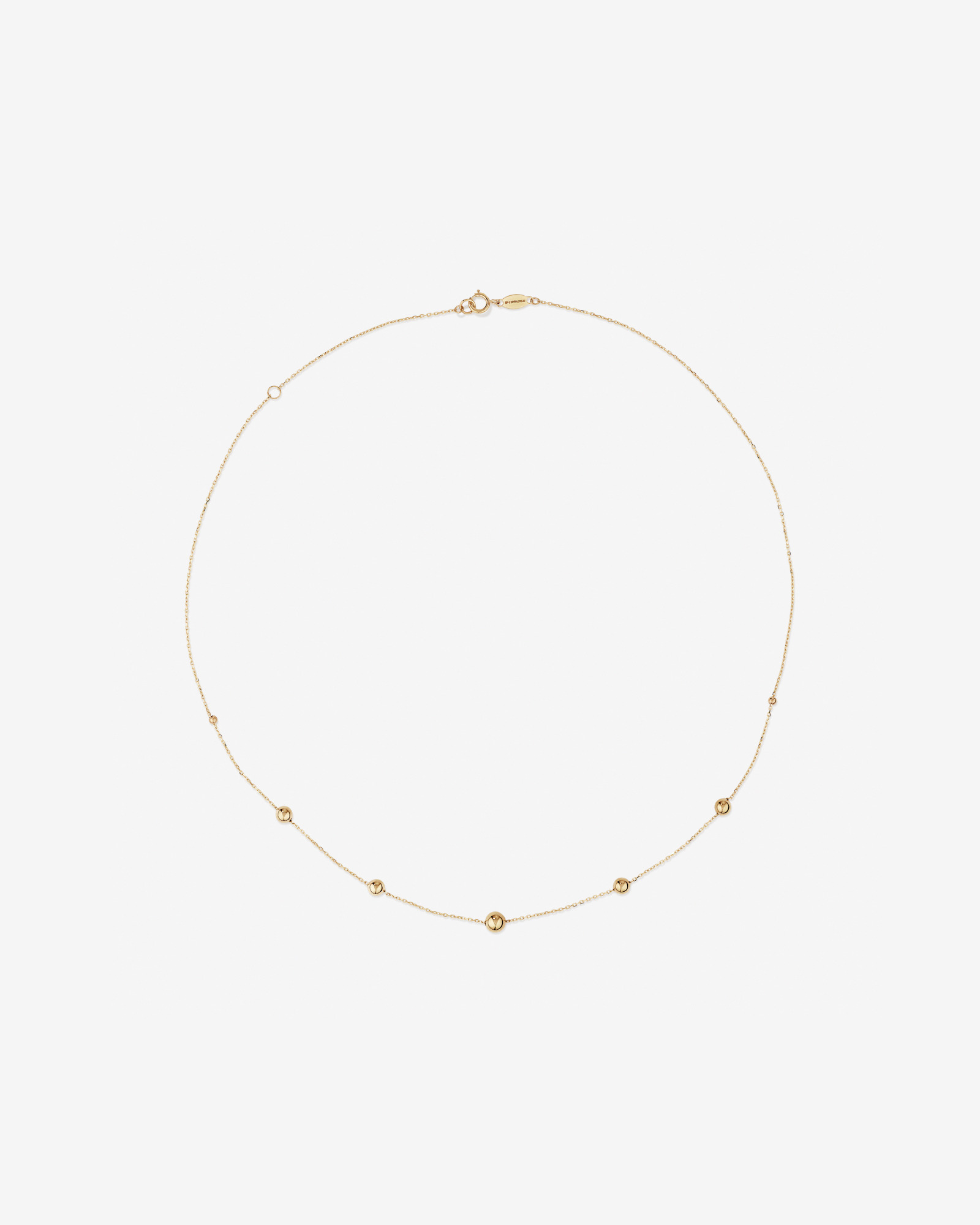 45cm (18") Bead Cable Chain in 10kt Yellow Gold