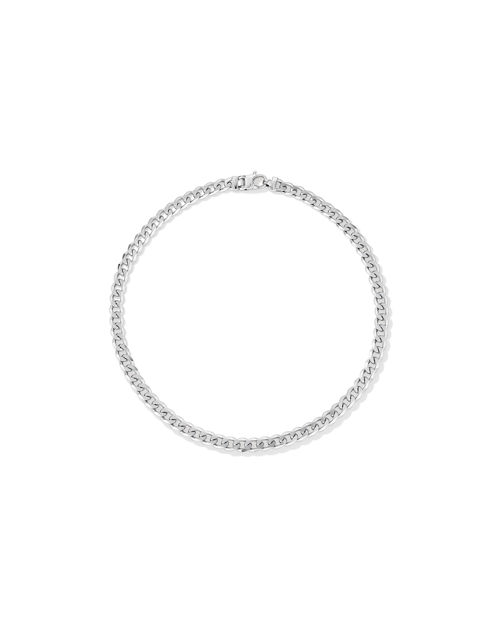 9.3mm Curb Chain in Sterling Silver