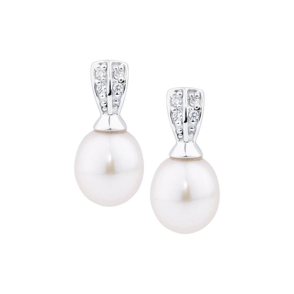 Freshwater Pearl Sterling Silver Earrings