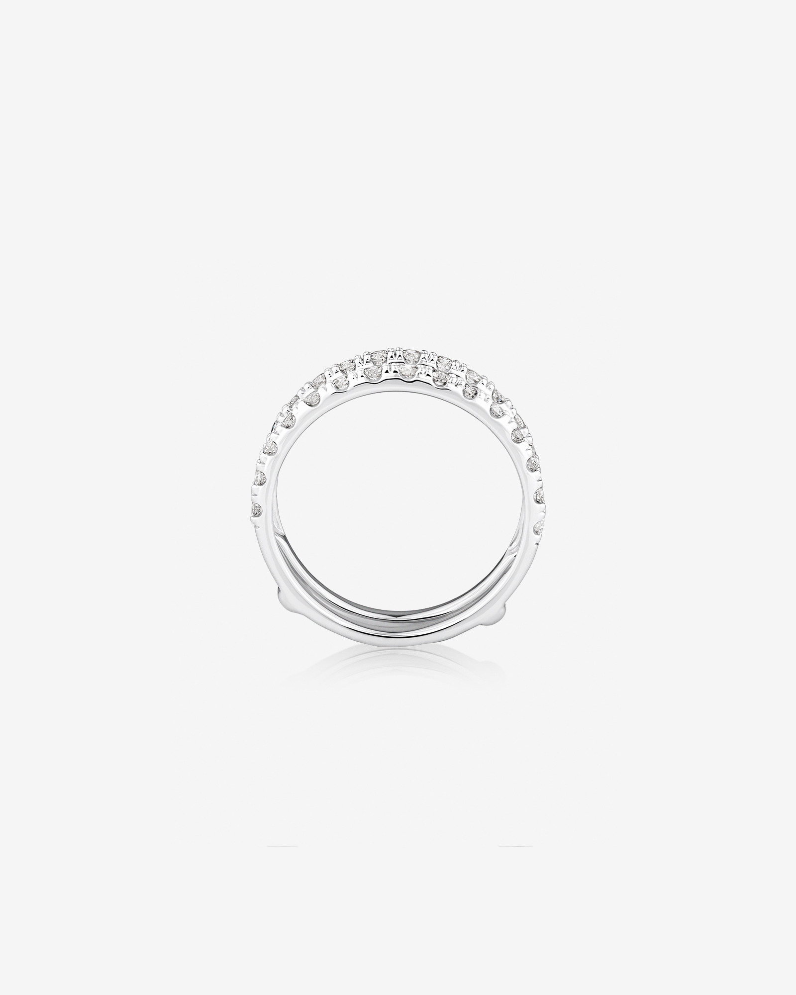 Enhancer Ring with 0.50 Carat TW of Diamonds in 14kt White Gold