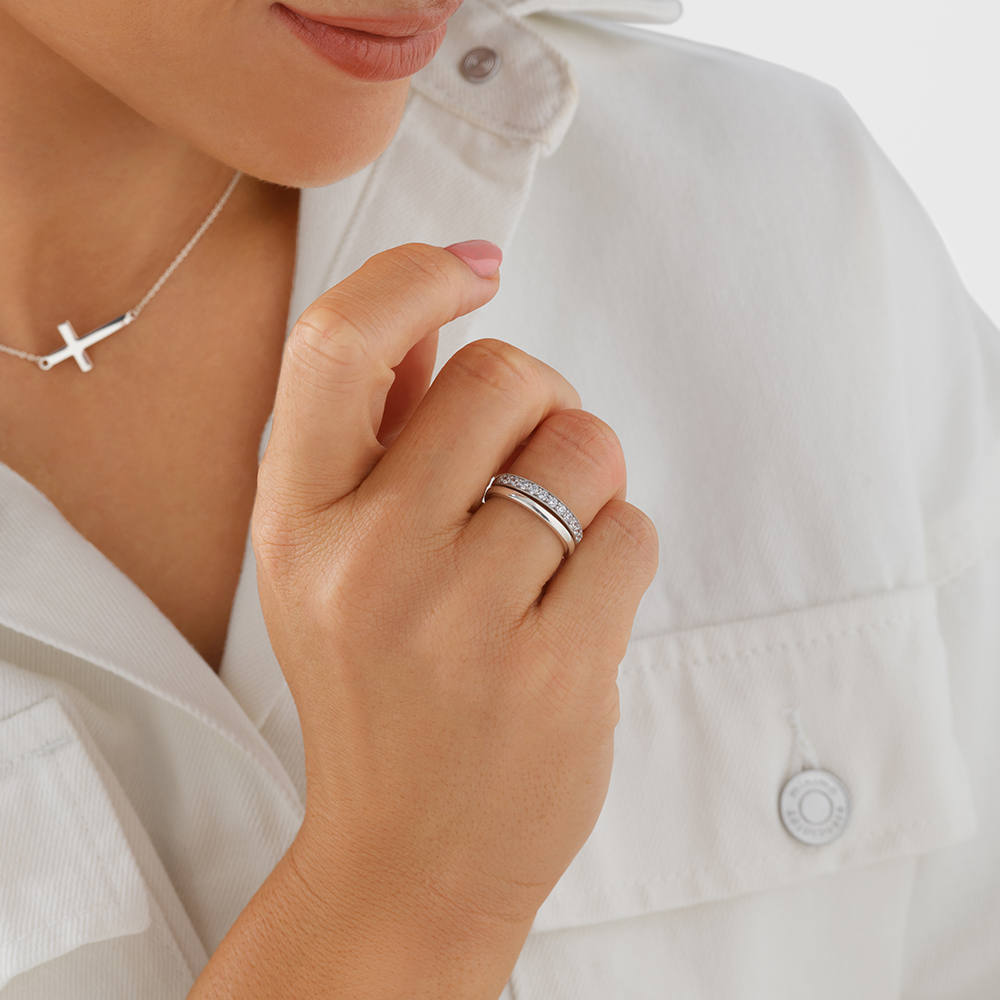 Bague empilable en argent sterling