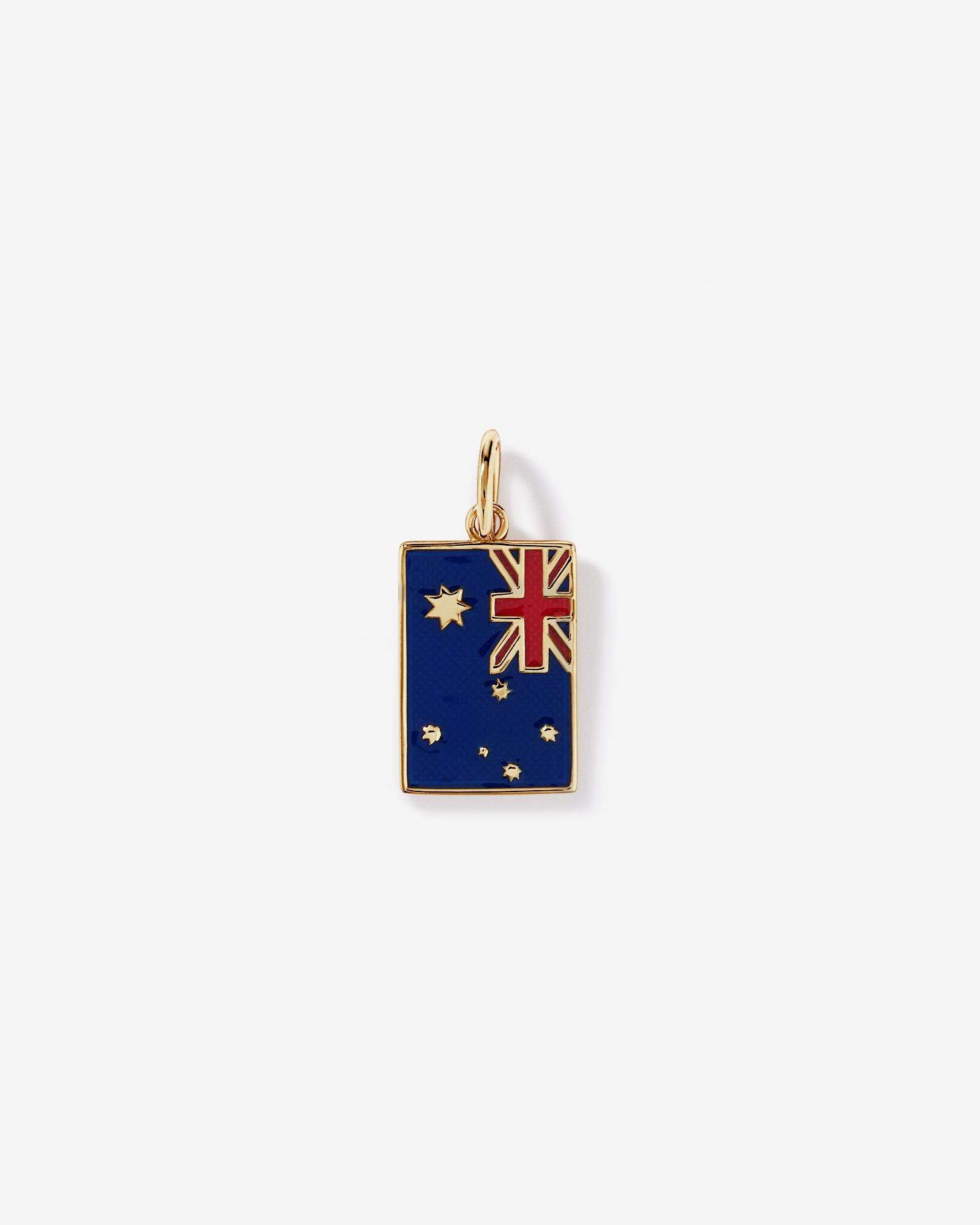 Australia Flag Pendant in 18Kt Vermeil