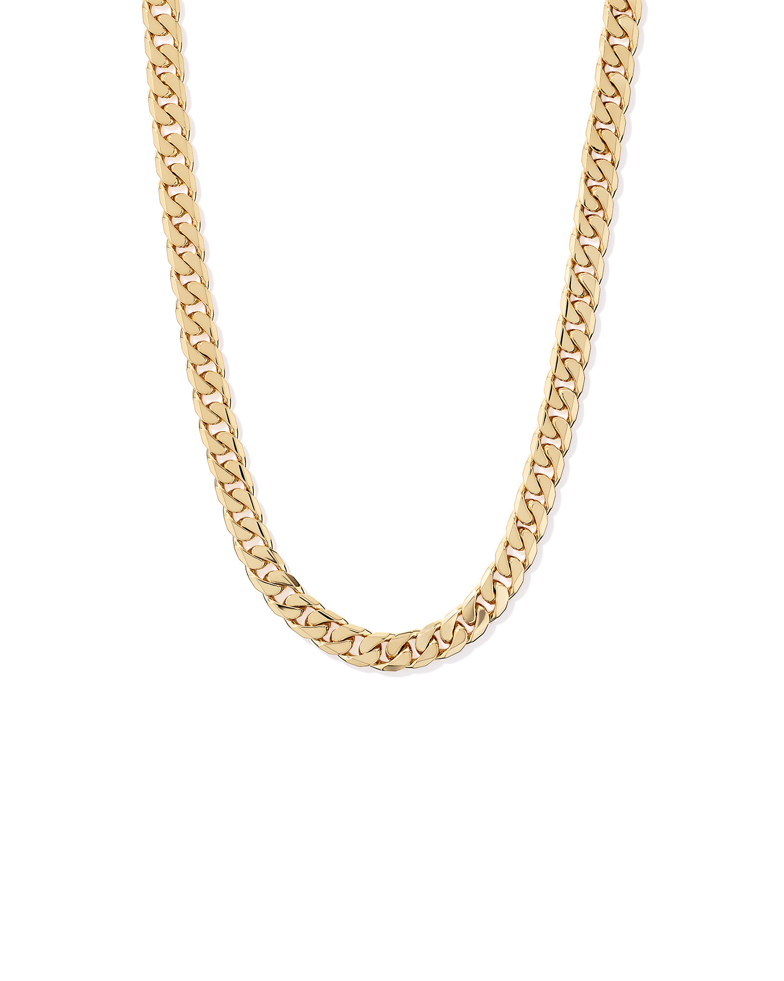 Chaîne gourmette 11 mm 50 cm (20 po) en vermeil 18 ct