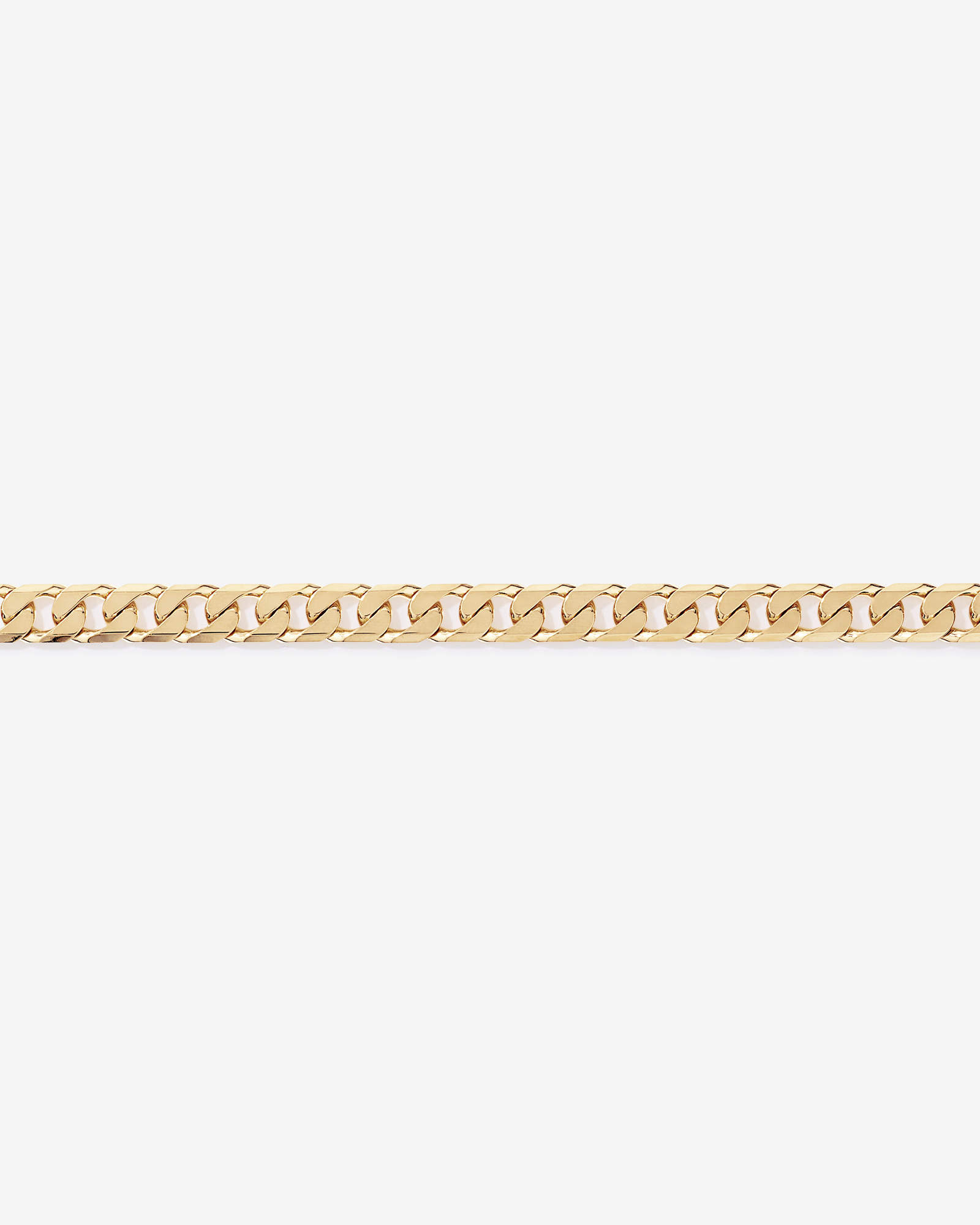 50cm (20") 8mm gourmette chaîne en 18ct Vermeil