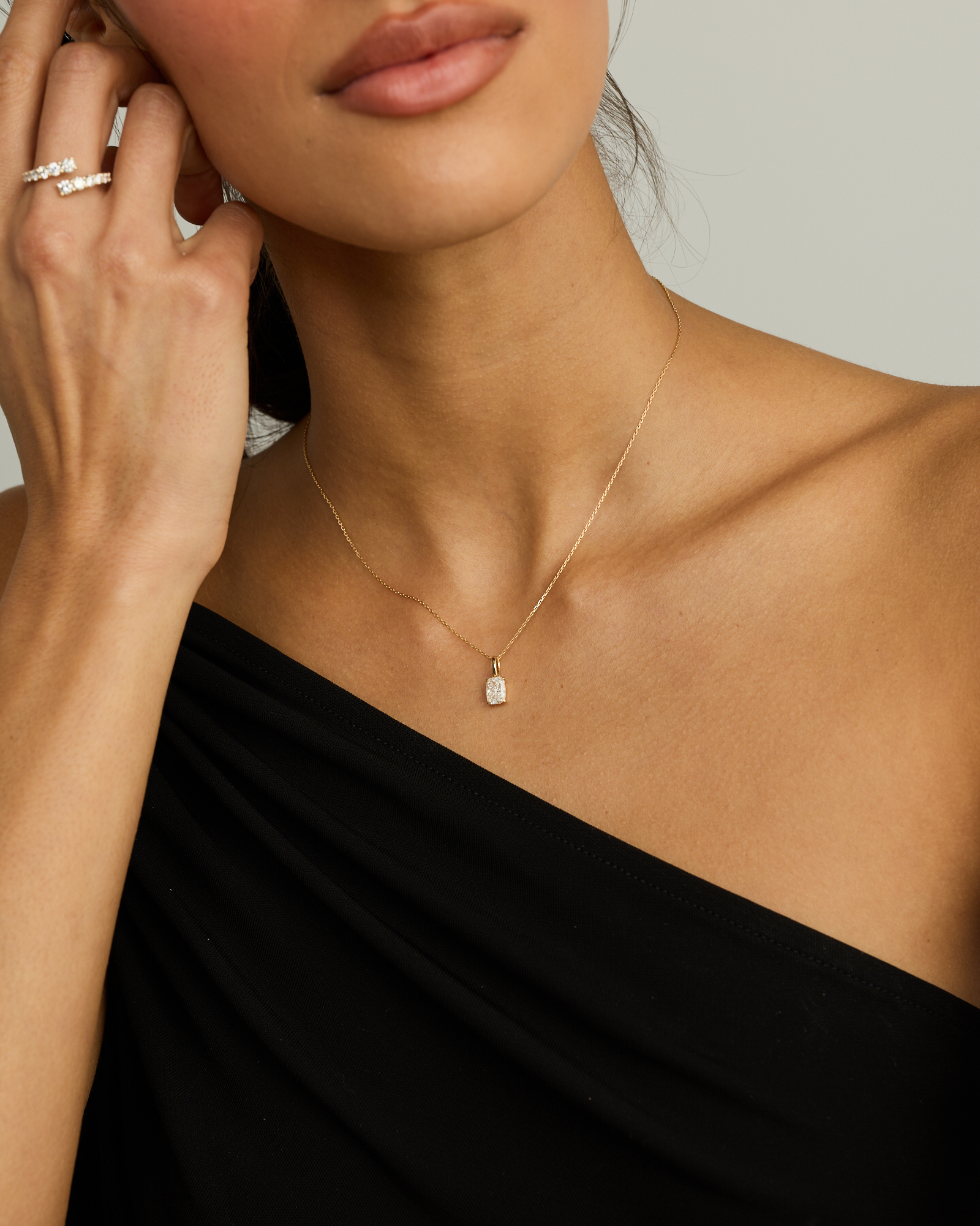 1.00TW Lab Diamond Pendant in 10kt Gold