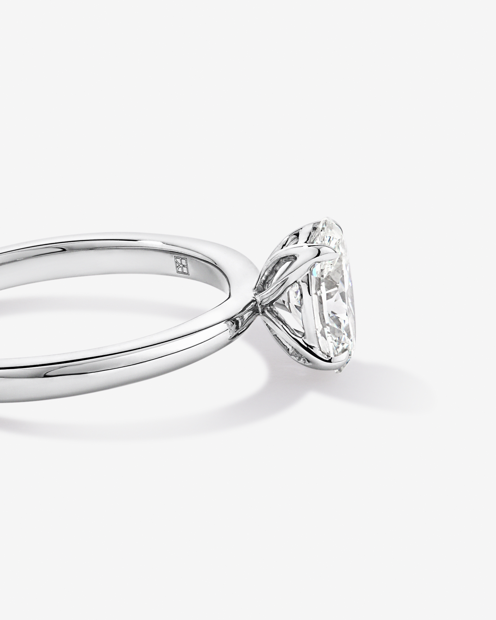 Carat TW Oval Solitaire Ring in Recycled Platinum