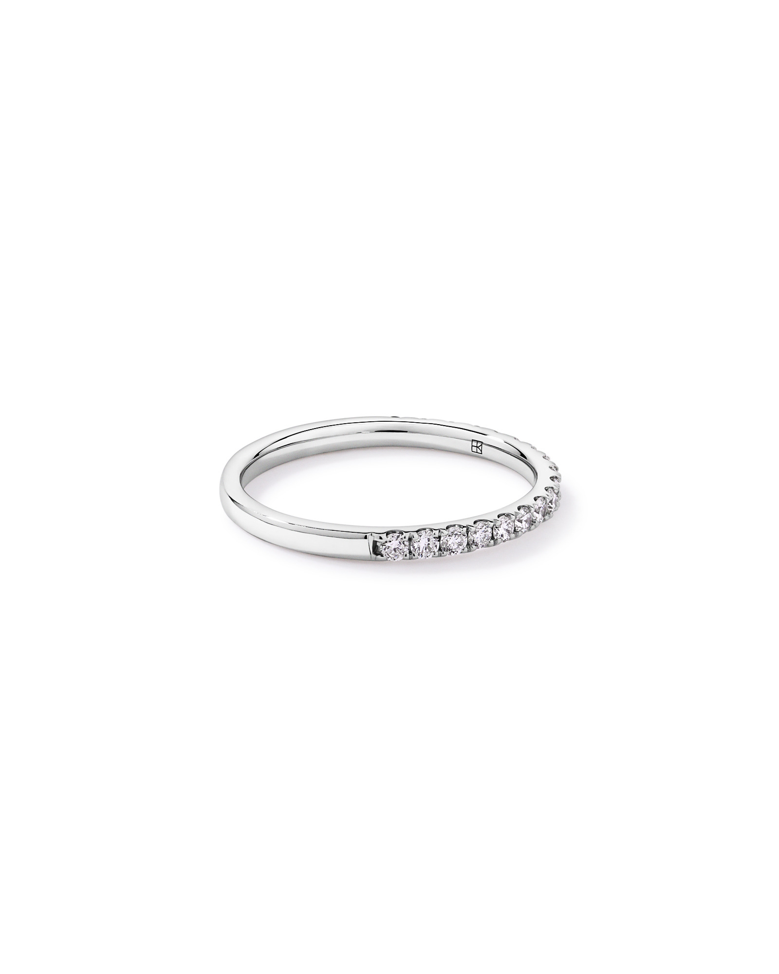 0.34TW Round Brilliant Laboratory-Grown Diamond Wedding Band 14kt White Gold