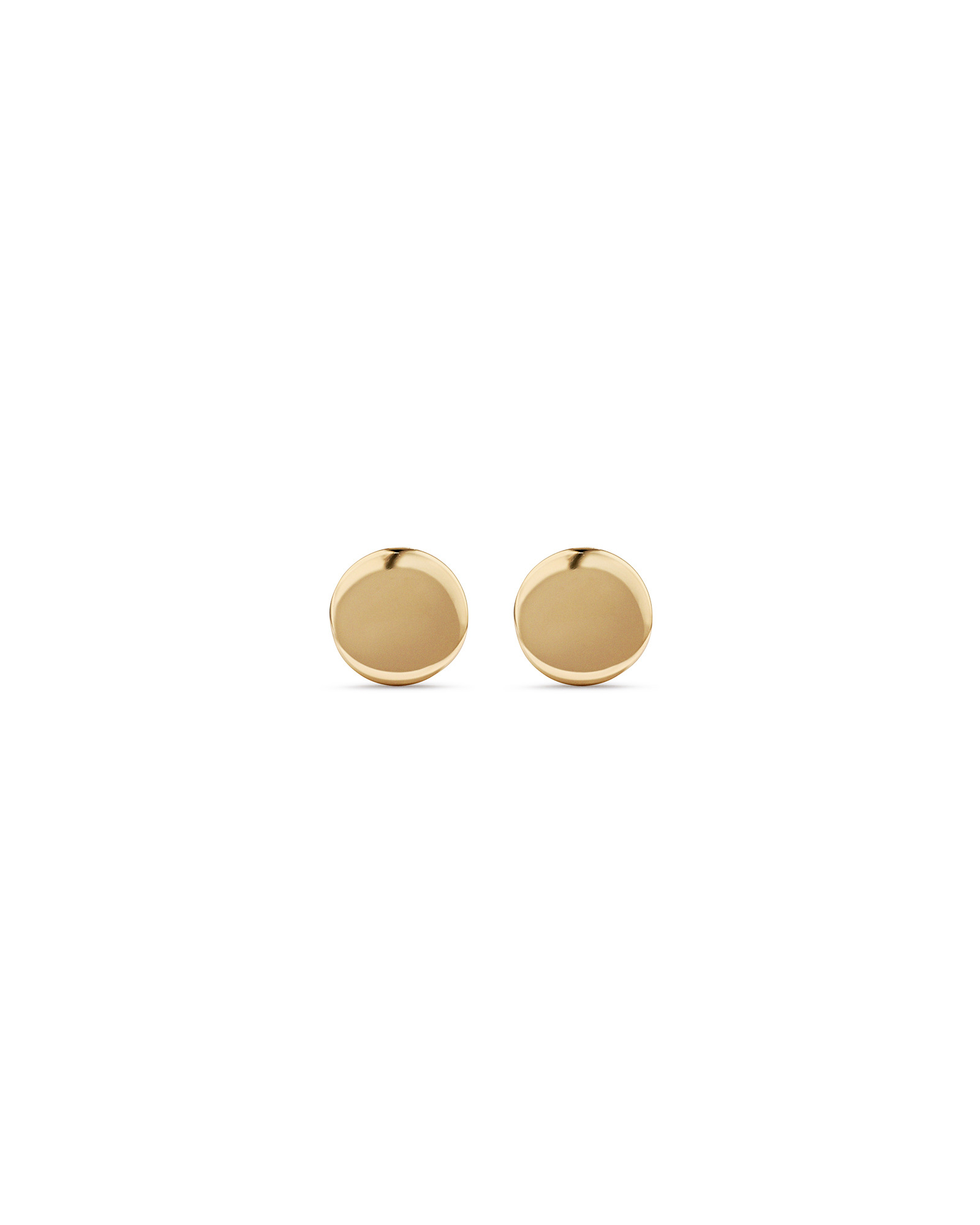 4mm Circle Stud Earrings 10kt Yellow Gold