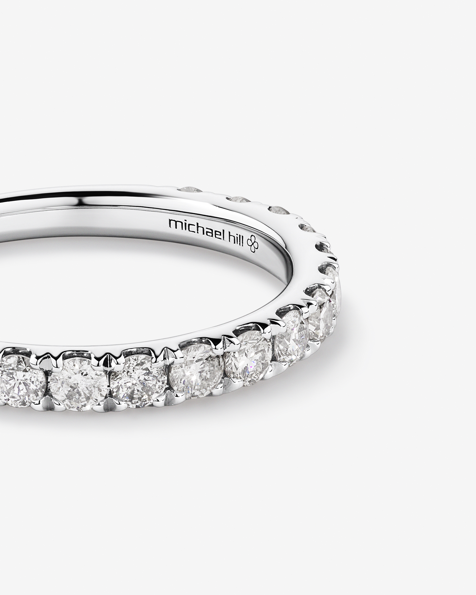 Evermore Wedding Band with 0.75 Carat TW Diamonds in 14kt White Gold