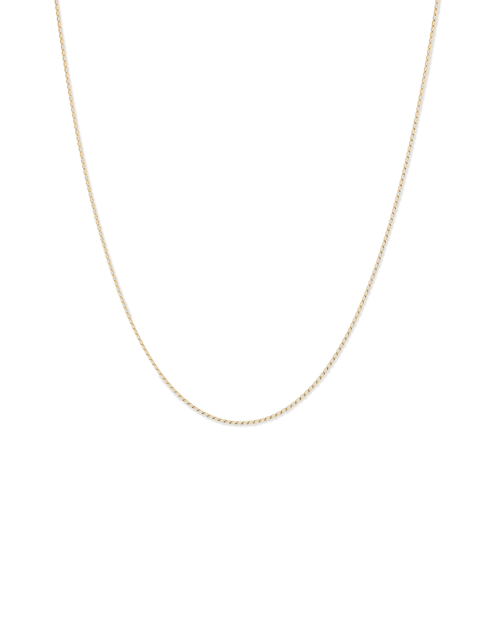 Chaîne gourmette fine de 50 cm (20 po) en or jaune 10 carats