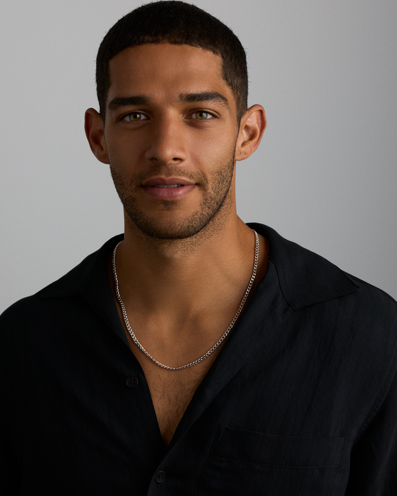 50cm (20") 4mm-4.5mm Width Curb Chain in Sterling Silver