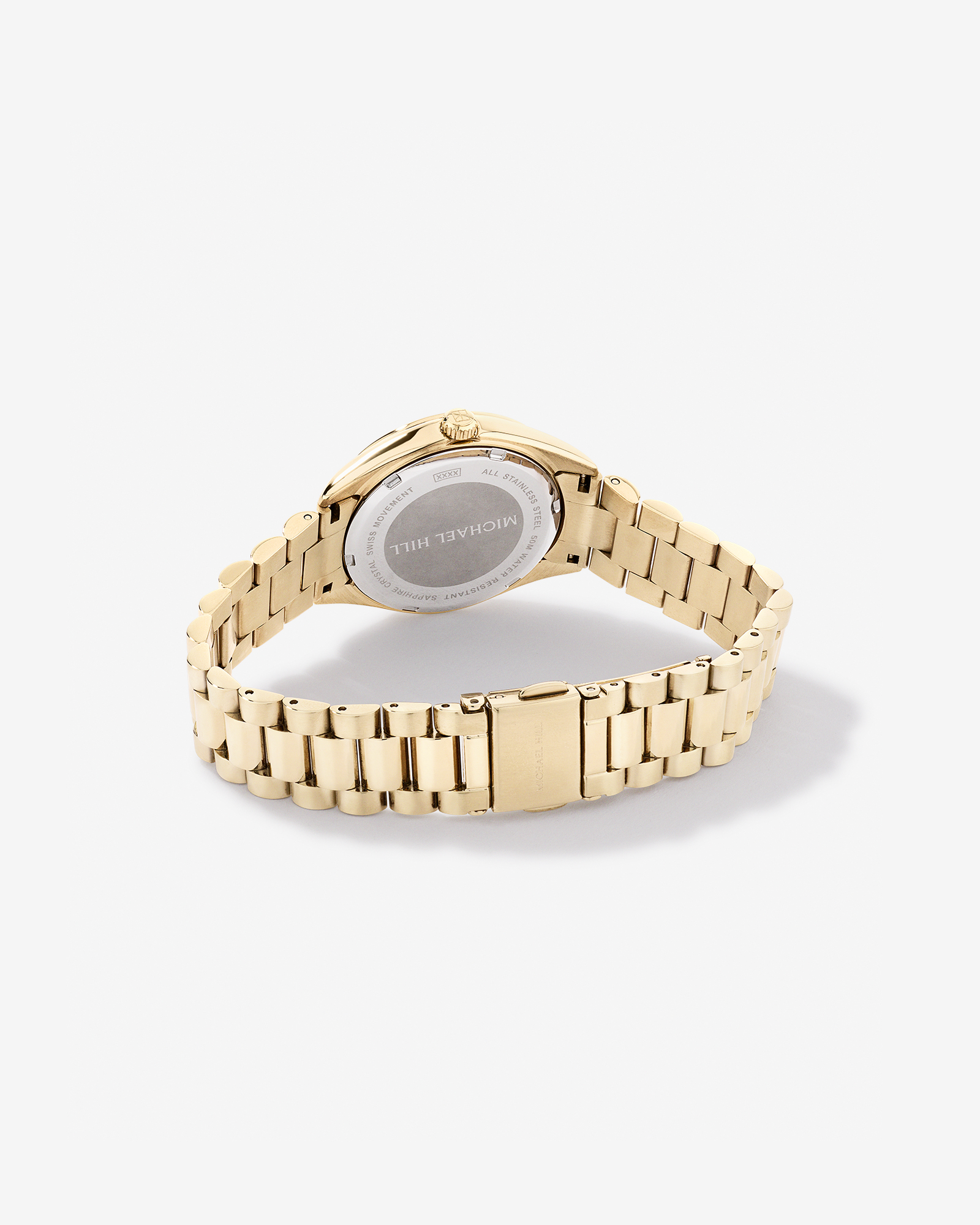 Women's Diamond Bezel Watch in Gold Tone Stainless Steel