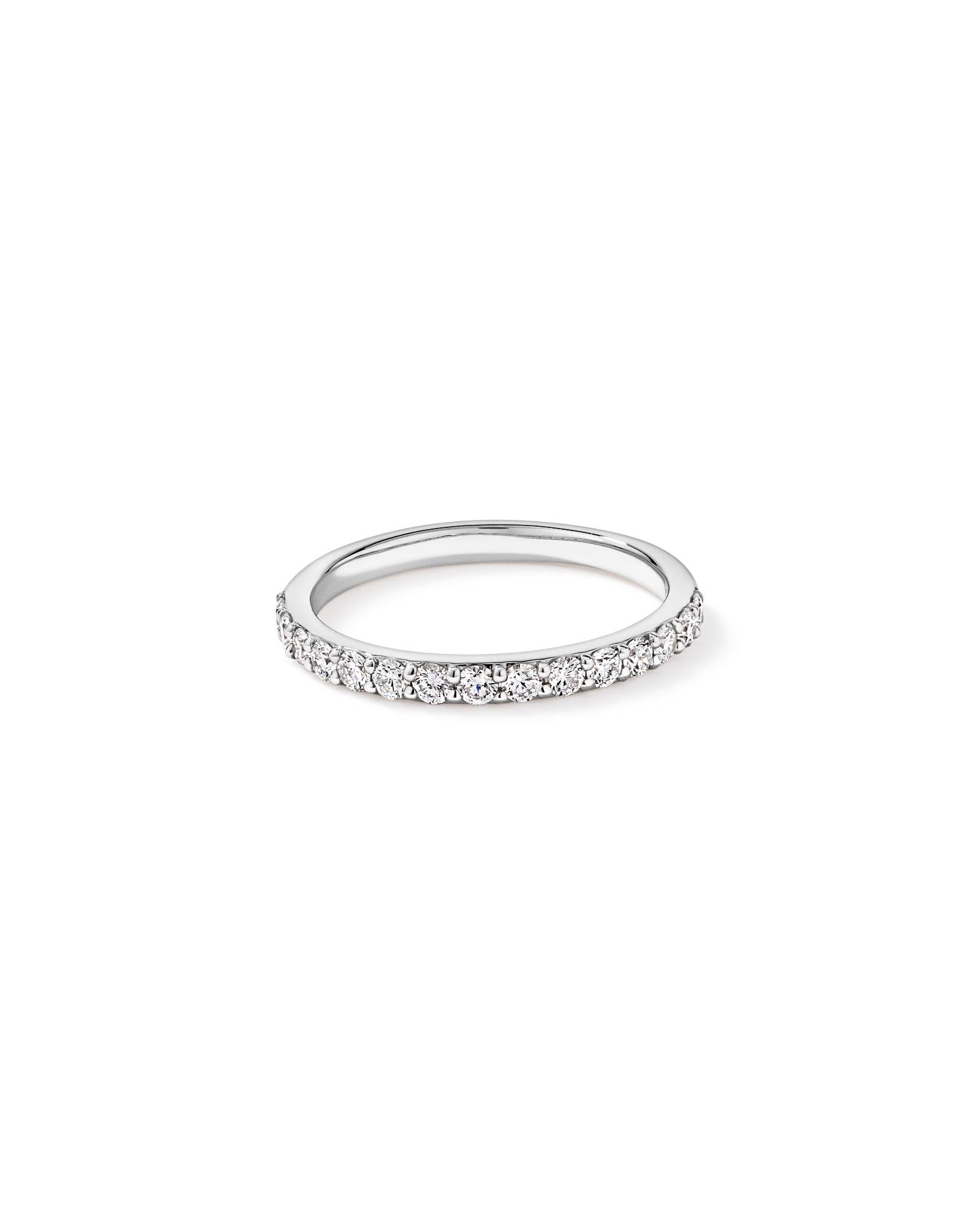 0.50TW Round Brilliant Laboratory-Grown Diamond Wedding Band 14kt White Gold