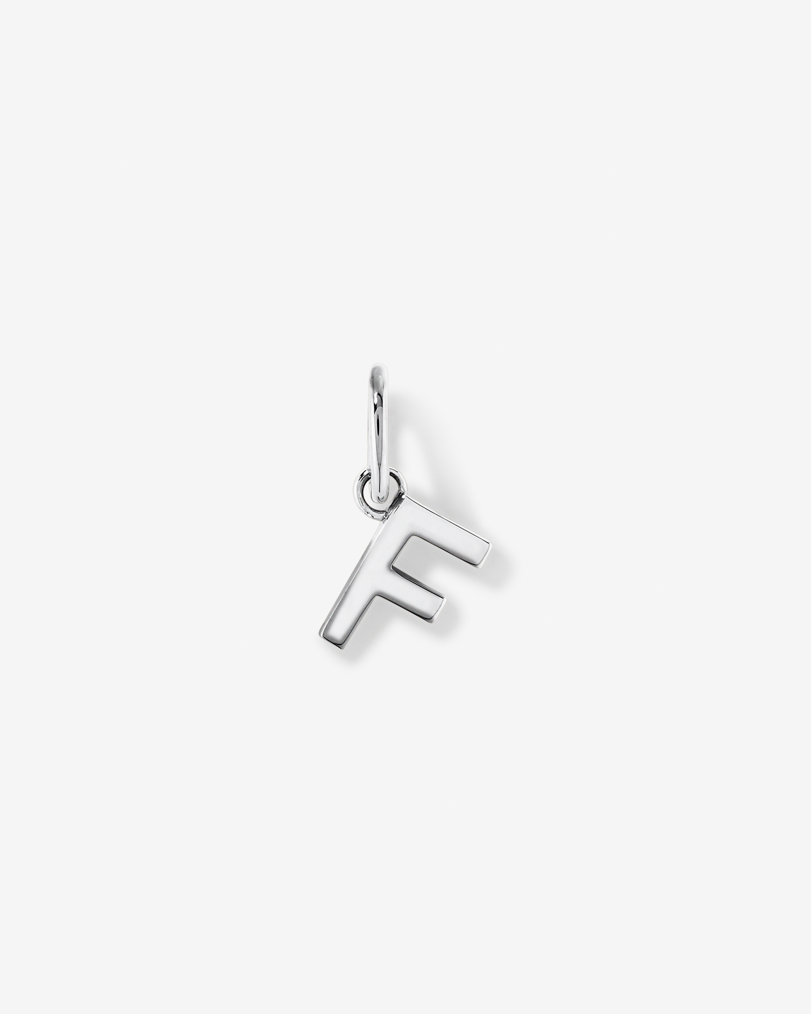 Pendentif initiale lettre F en argent sterling