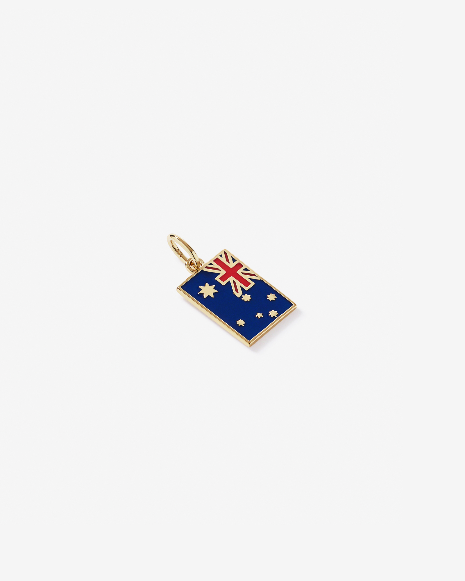 Australia Flag Pendant in 18Kt Vermeil