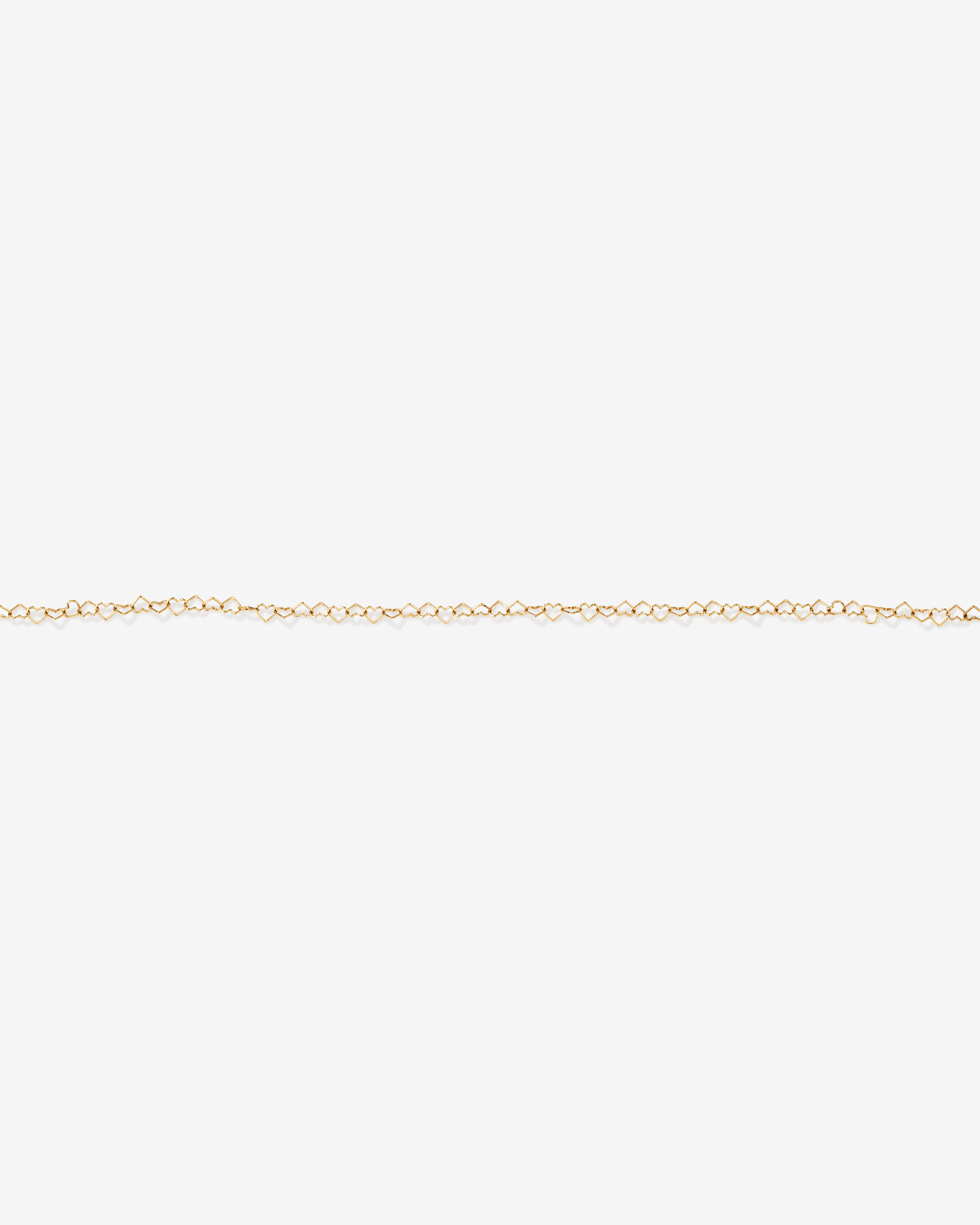 Heart Link Fancy Chain Bracelet in 10kt Yellow Gold