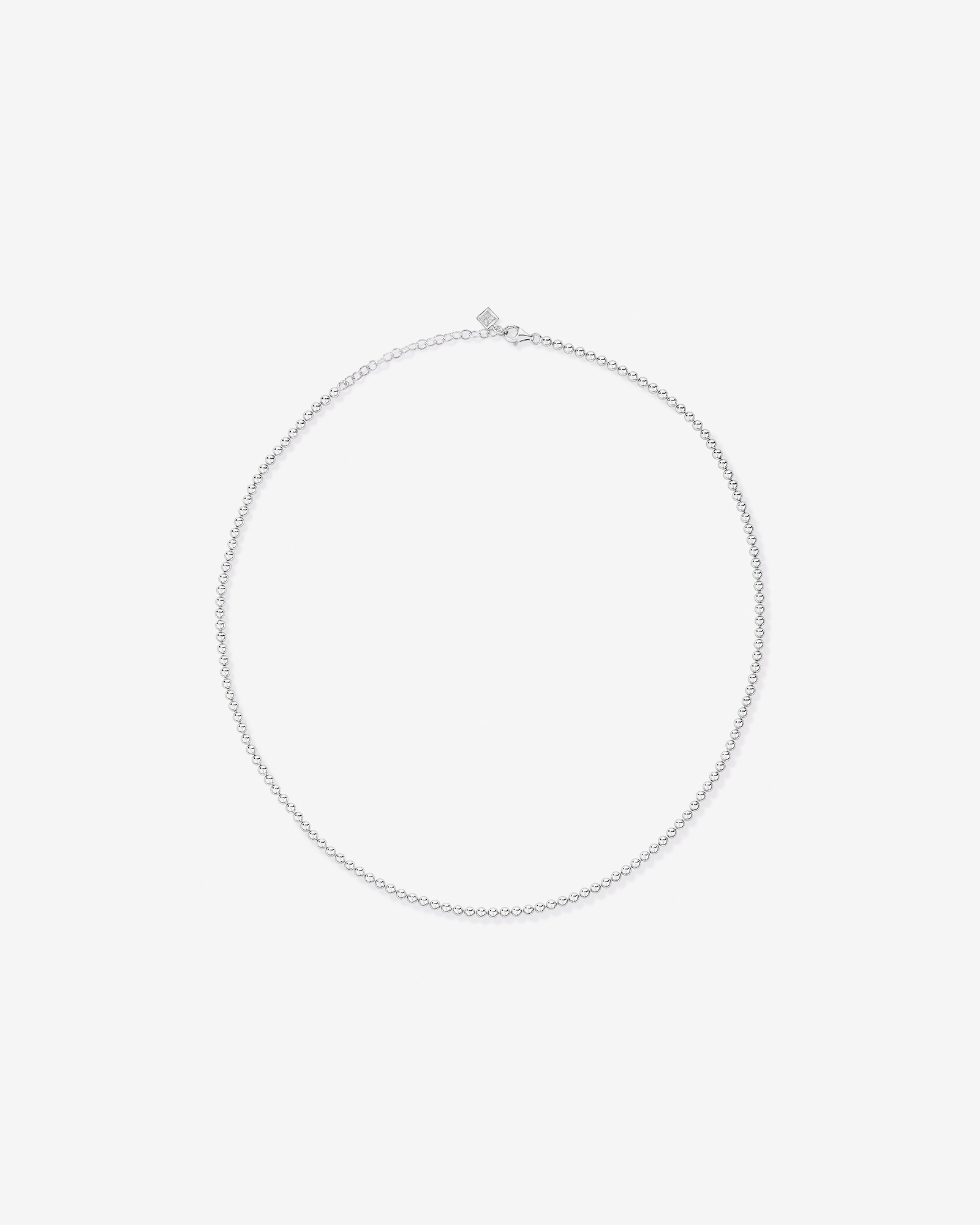 Chaîne à perles de 50 cm (20") de mm de largeur en argent sterling