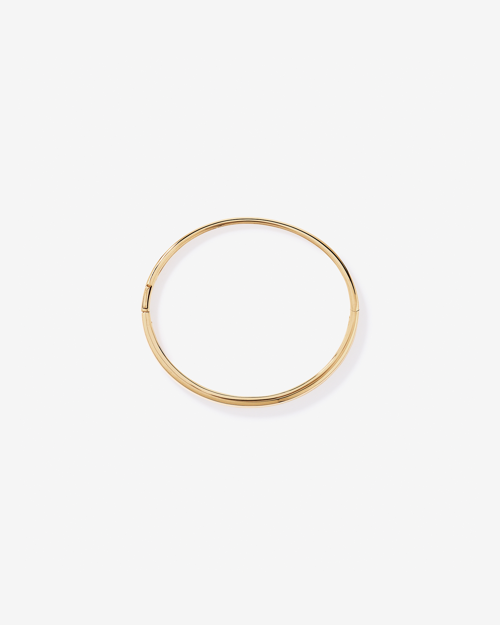 62mm Classic Polished Hinged Bangle in 18kt Vermeil