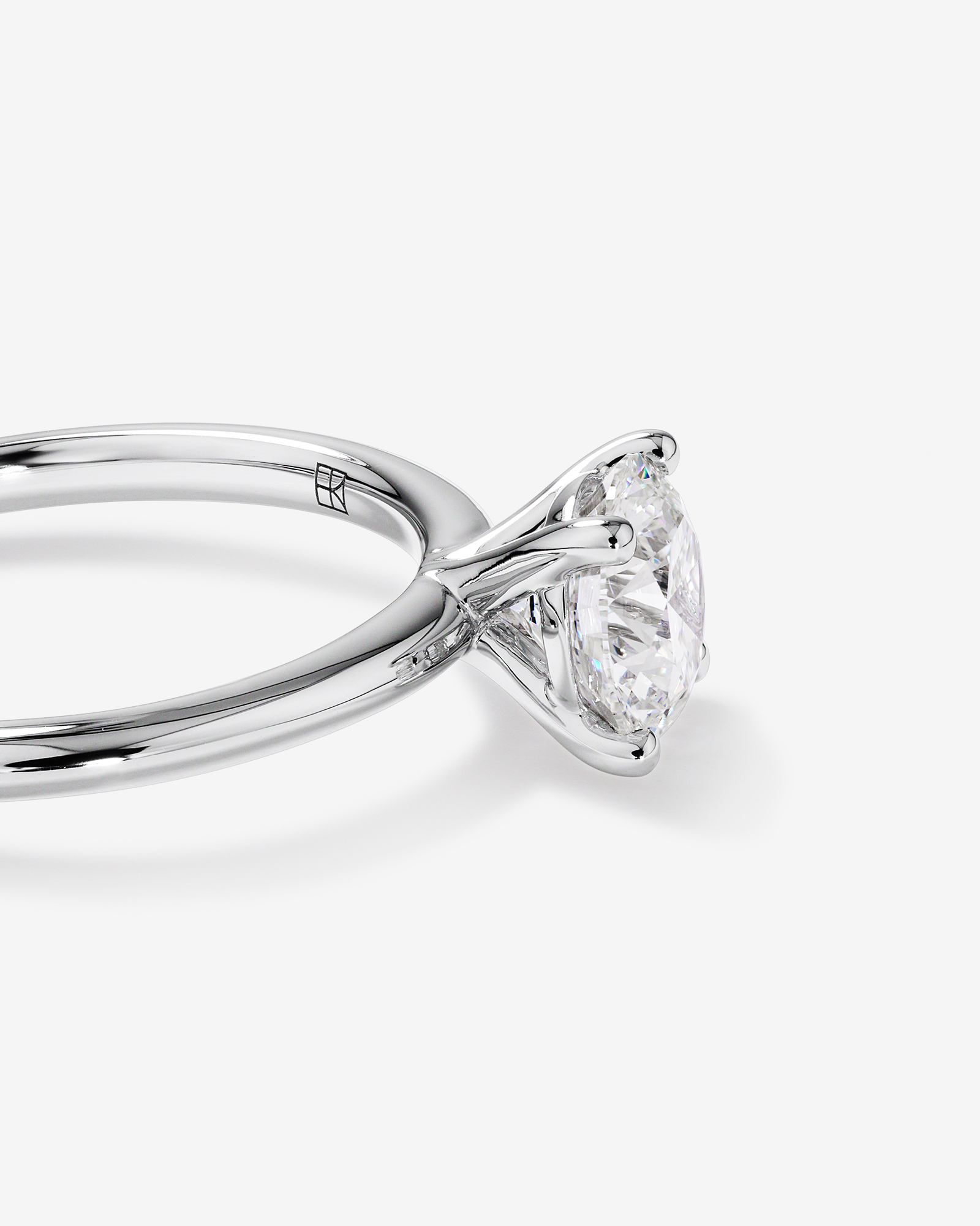 1.25 Carat TW Round Brilliant Laboratory-Grown Diamond Solitaire Engagement Ring 14kt White Gold
