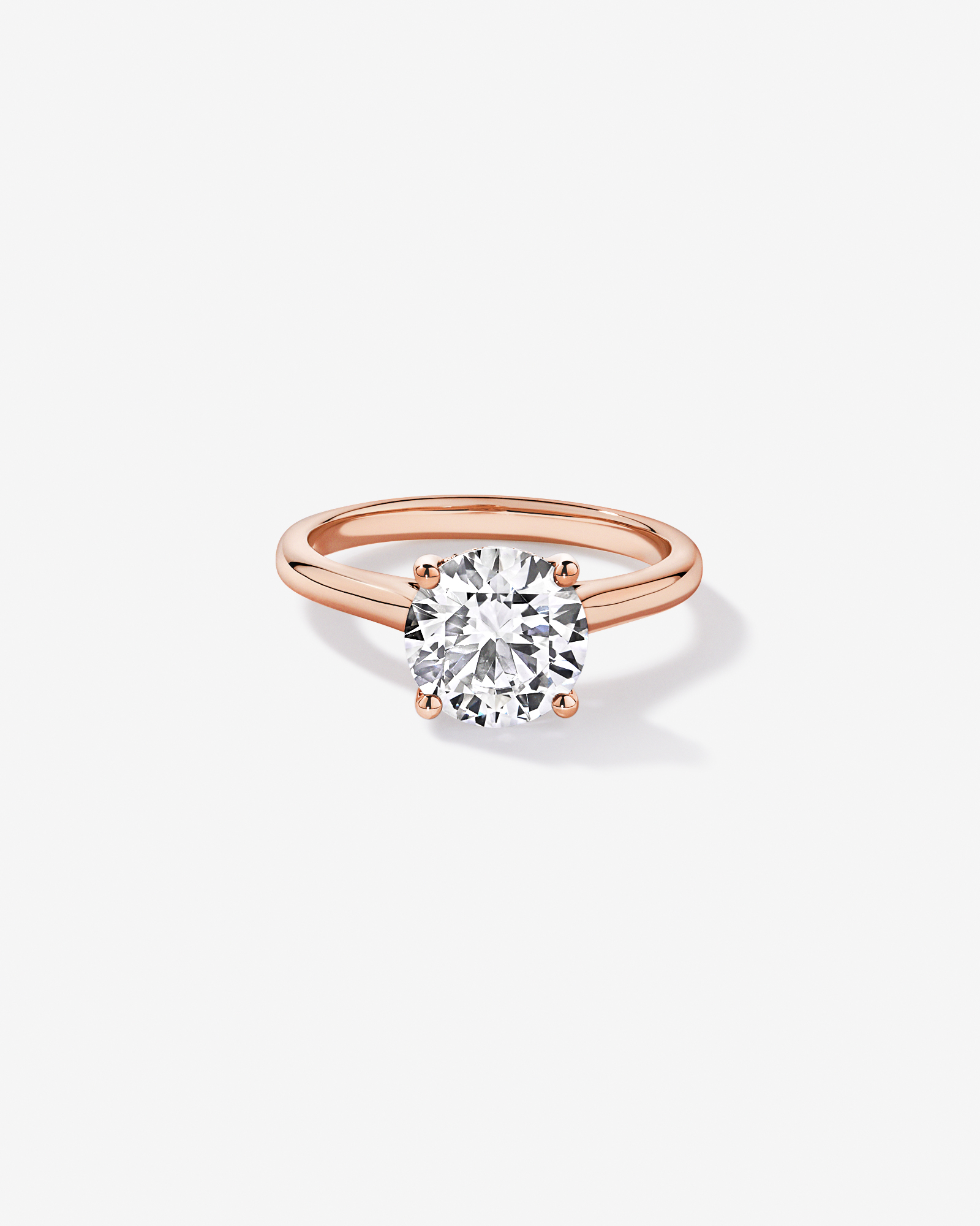 2.32TW Round Brilliant Laboratory-Grown Diamond Solitaire Ring 14kt Rose Gold