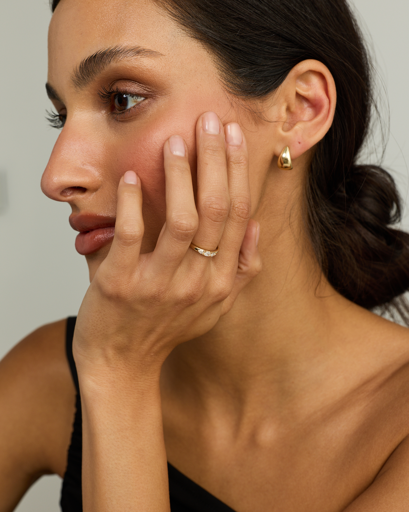 0.18TW Lab Diamond Stacker Ring 10kt Gold