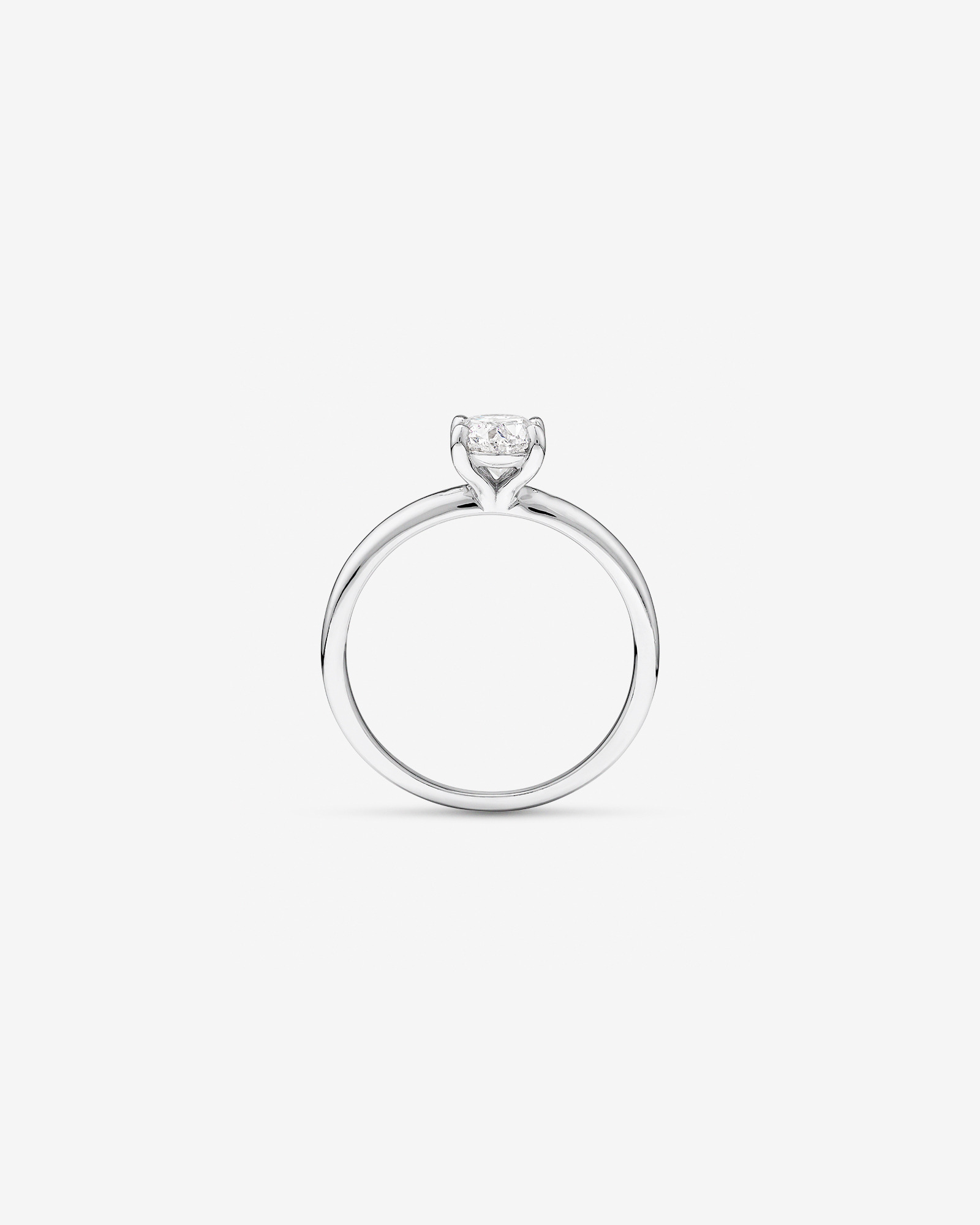 Solitaire Engagement Ring with 1 Carat TW of Diamond in 14kt White Gold
