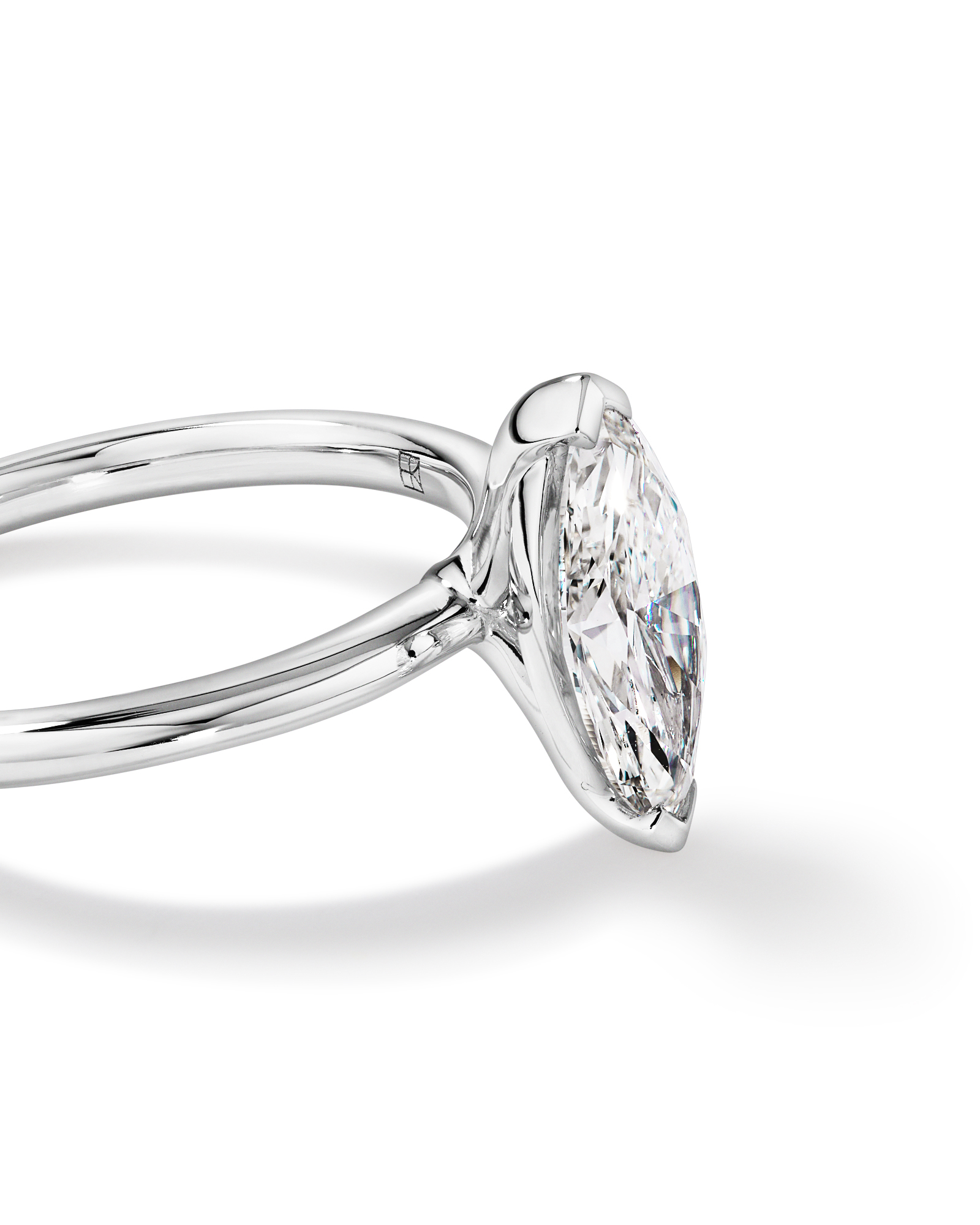 1.25 Carat TW Marquise Laboratory-Grown Diamond Solitaire Engagement Ring 14kt Gold