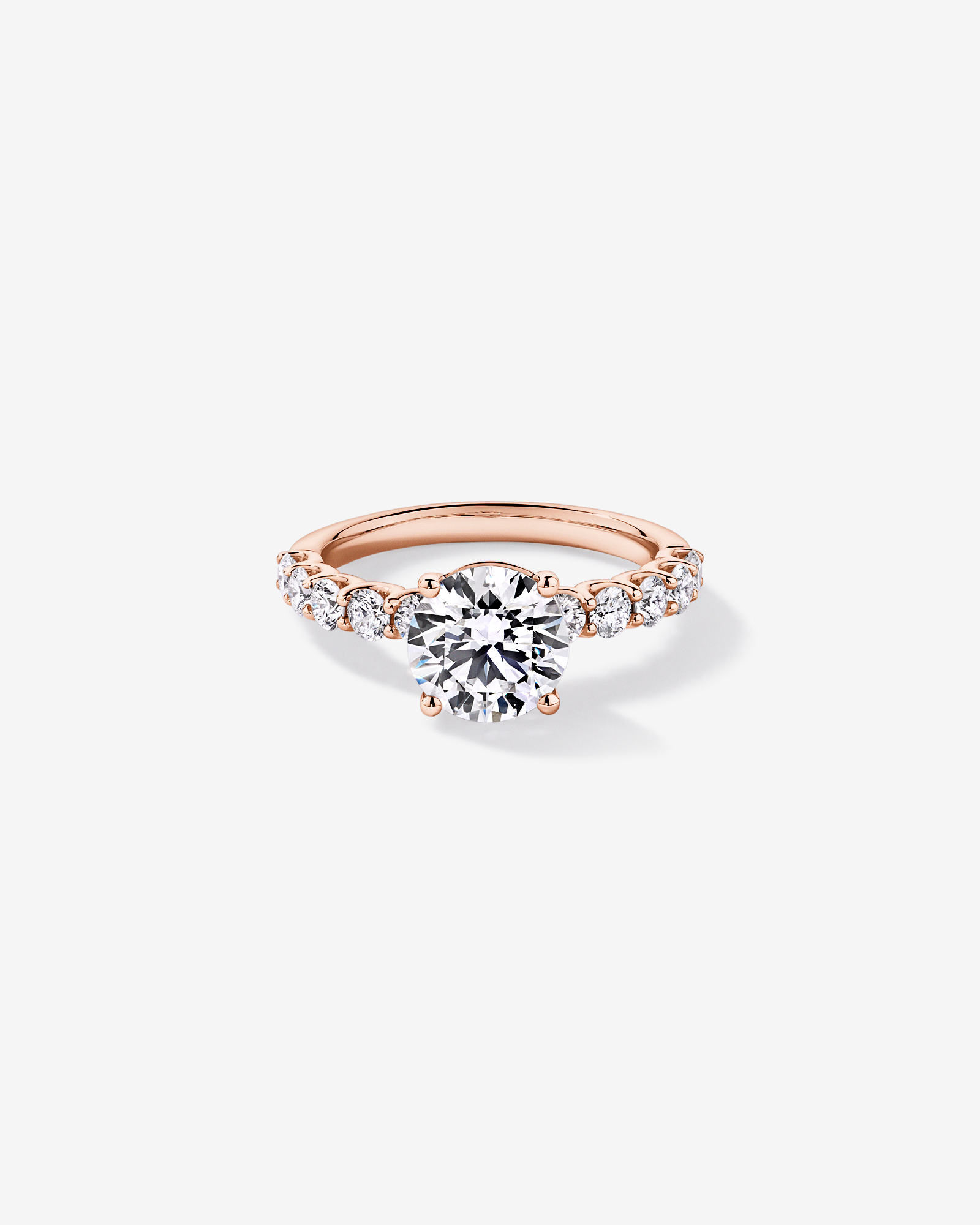 2.75TW Round Brilliant Laboratory-Grown Diamond Engagement Ring 14kt Rose Gold