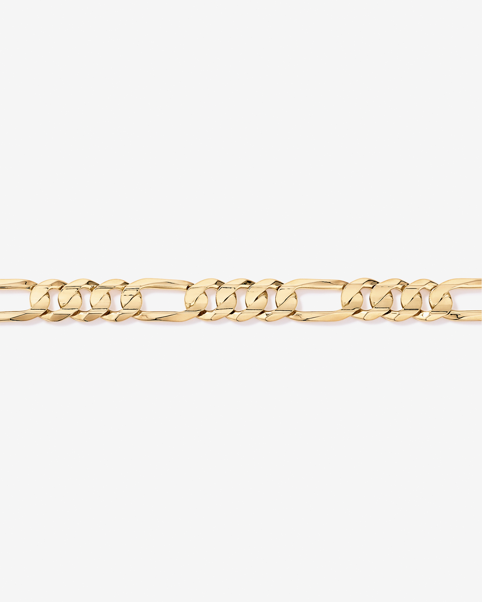 55cm (22") Figaro Chain in 18kt Vermeil