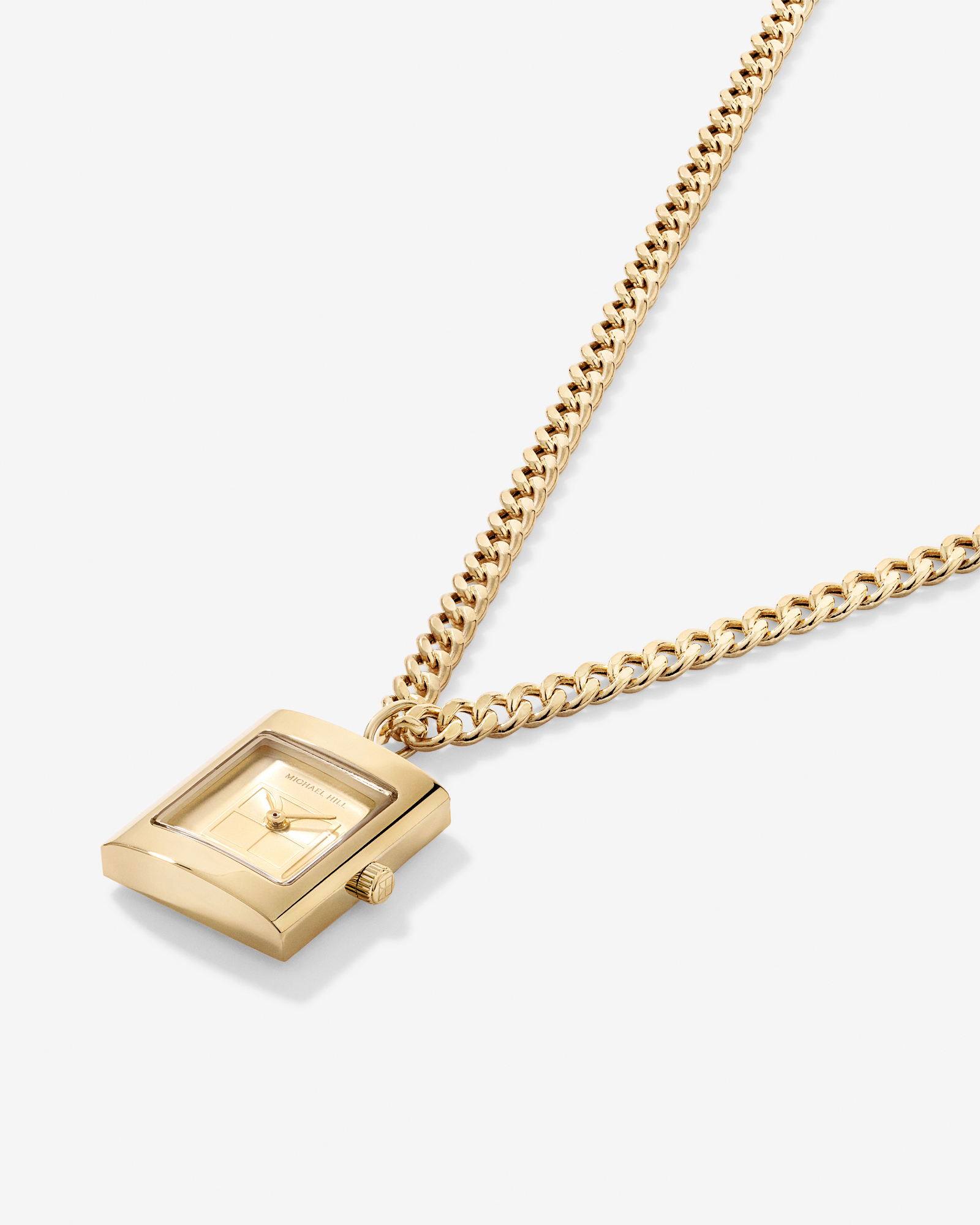 Watch Pendant in Gold-Tone Stainless Steel
