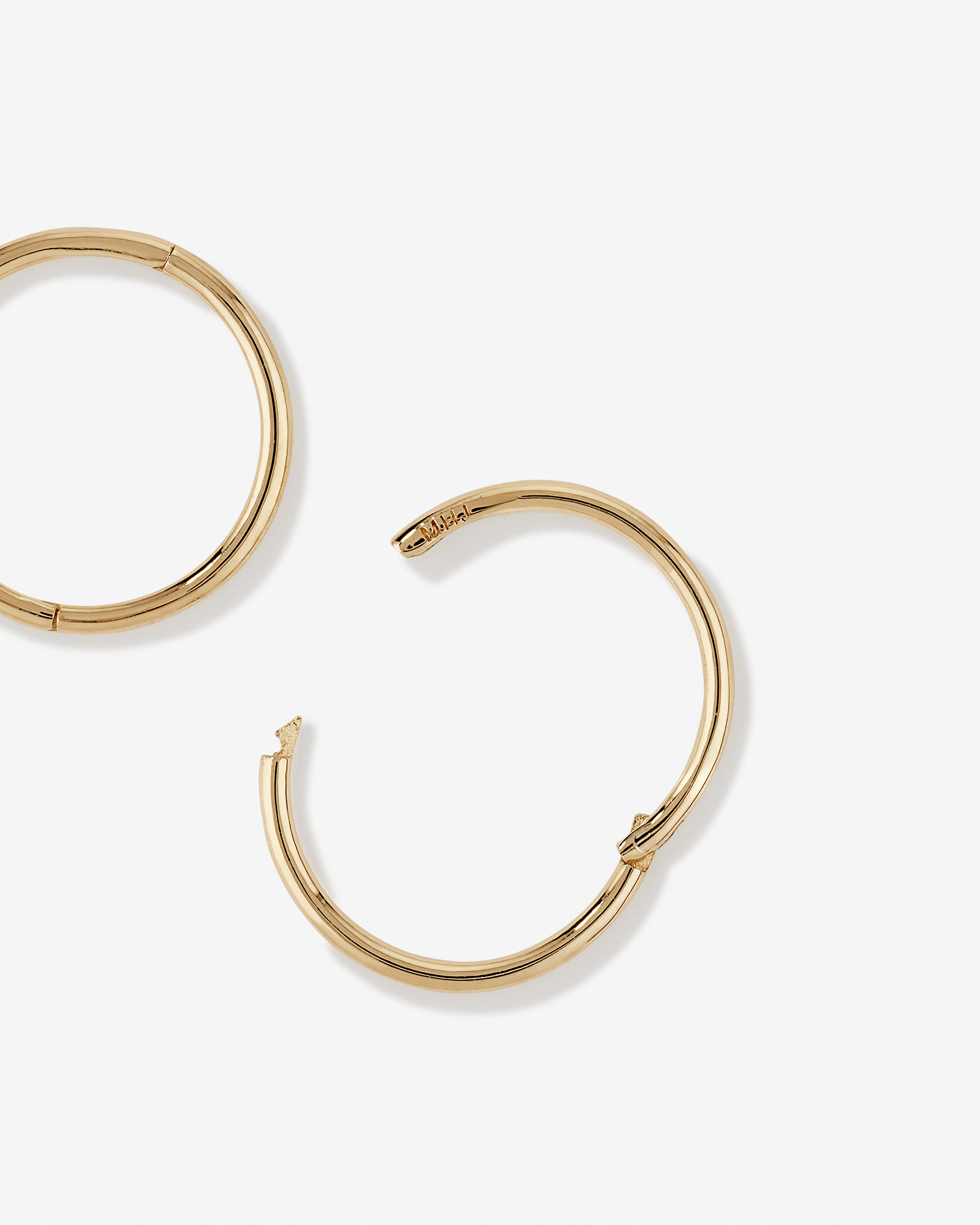 Dormeuses de 12 mm en or rose 10 K