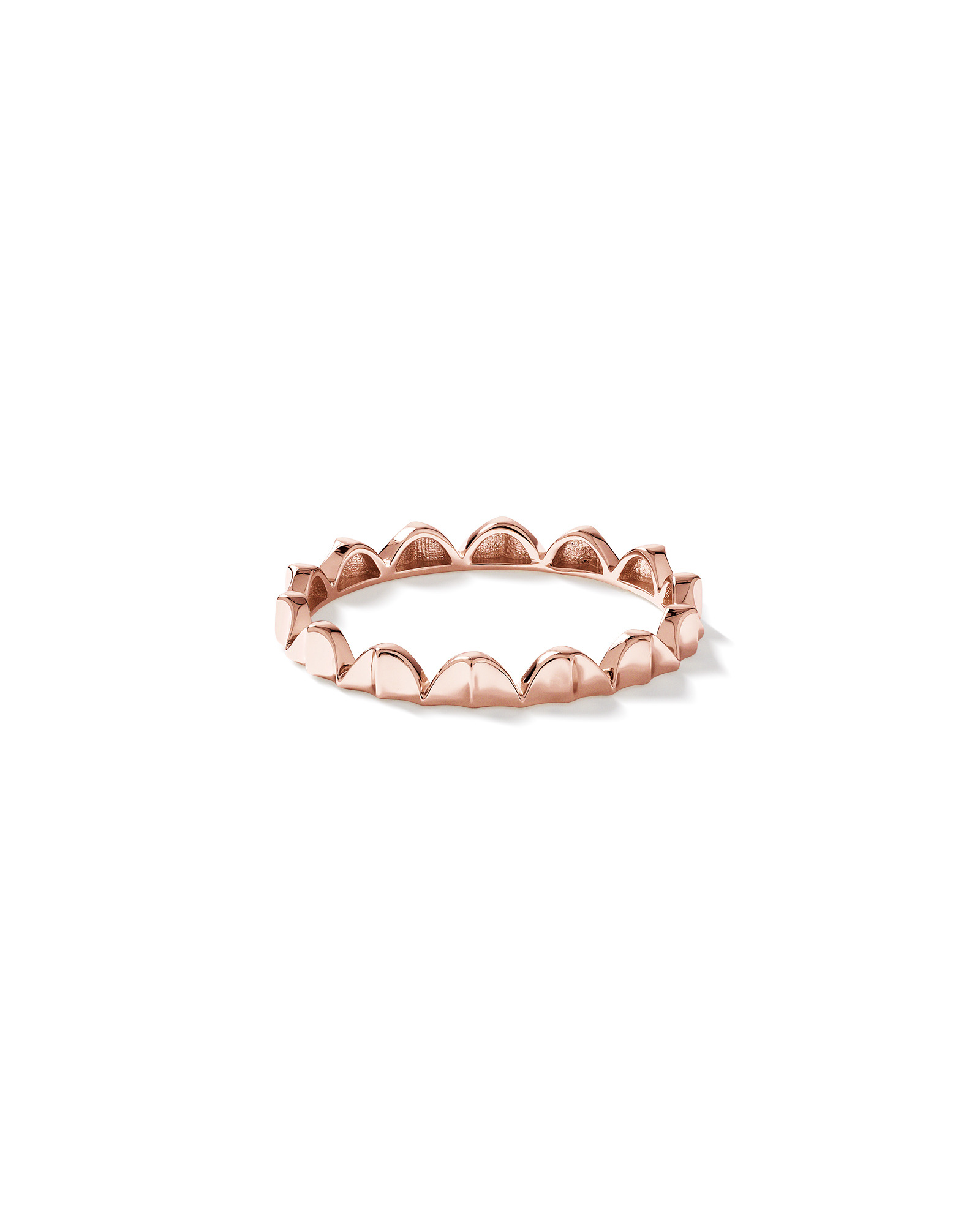 Signature Connect Curve Ring 10kt Rose Gold