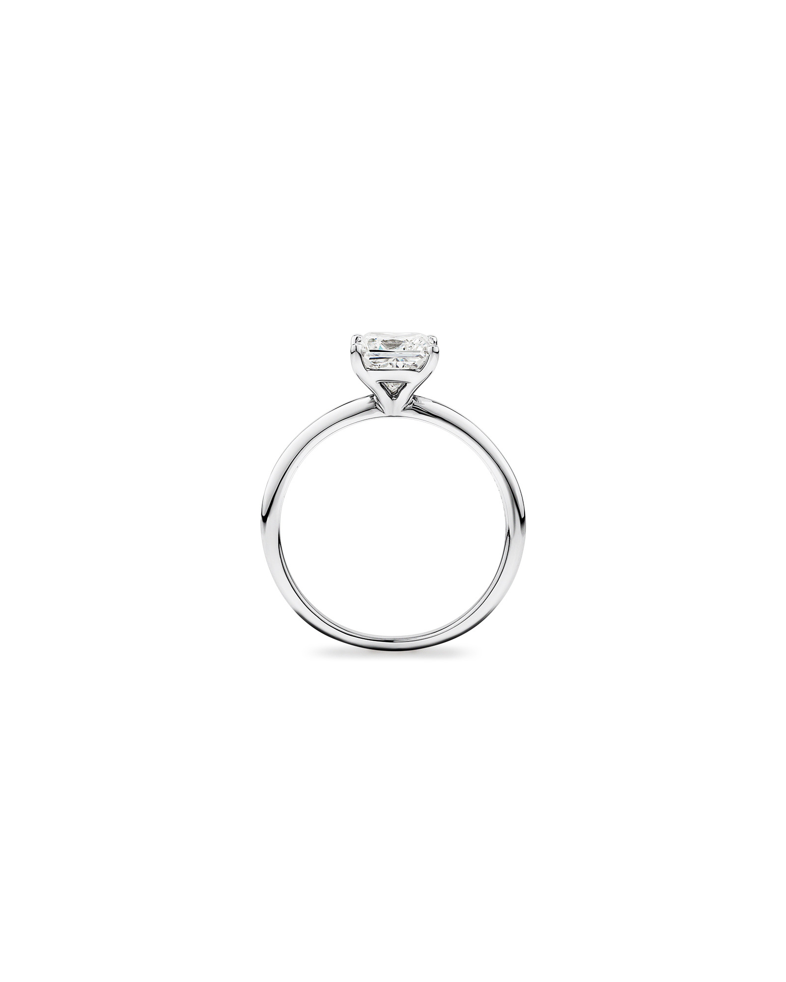 1.25 Carat TW Princess Cut Laboratory-Grown Diamond Solitaire Engagement Ring 14kt White Gold