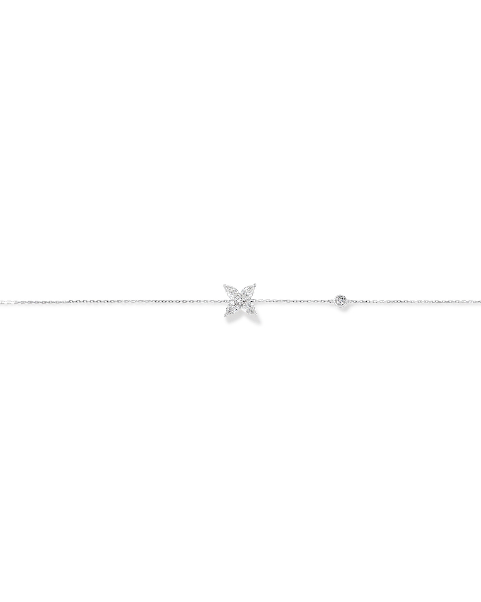0.50 Carat TW Floret Laboratory-Grown Diamond Bracelet in 10kt White Gold
