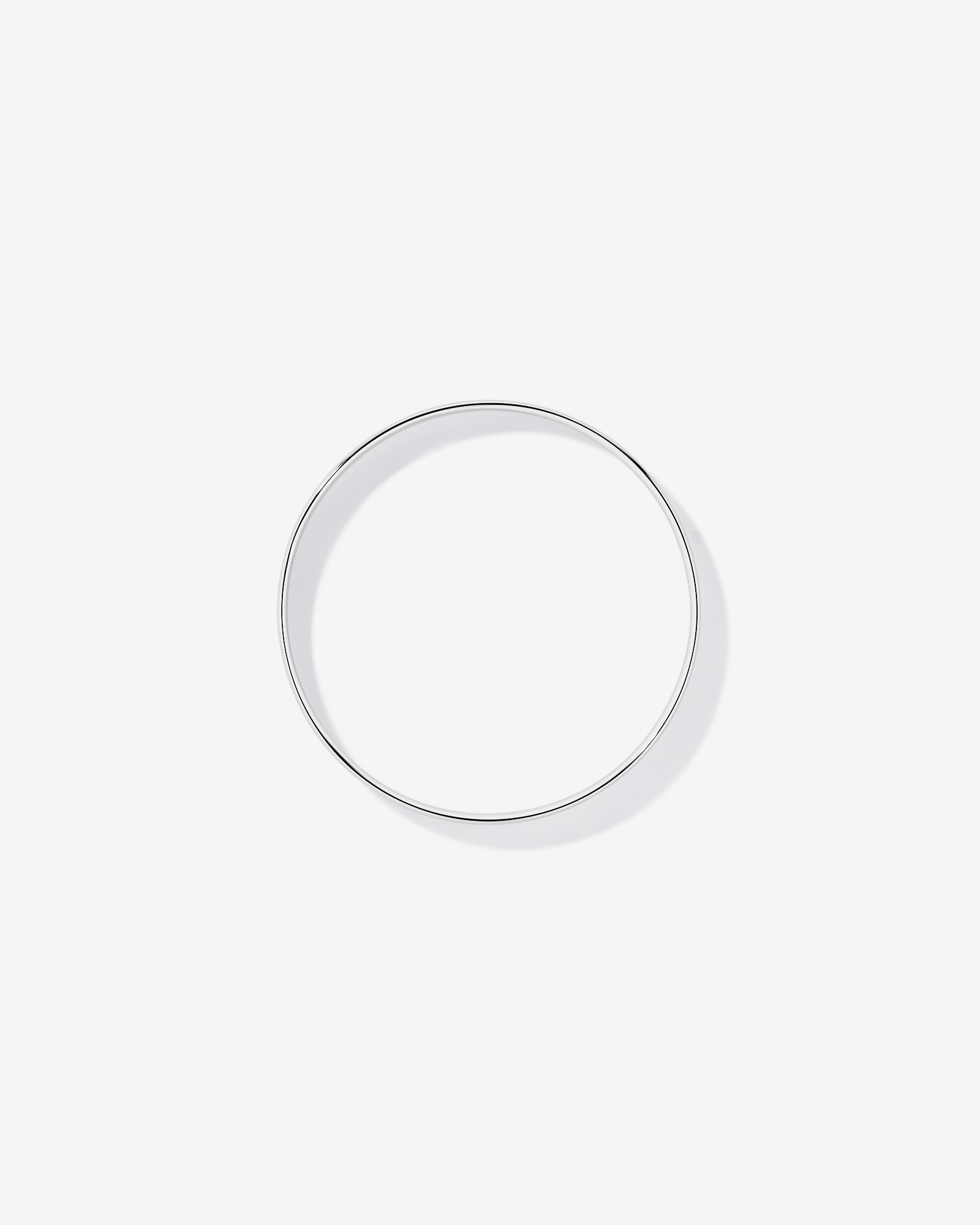 65mm (2.56") 8mm Width Solid Round Bangle in Sterling Silver