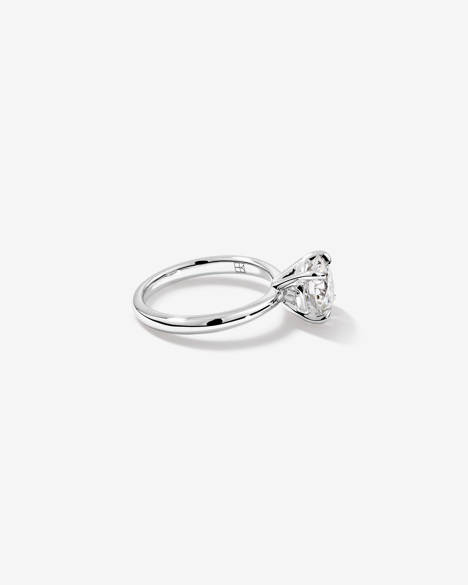 2.25 Carat Round Brilliant Laboratory-Grown Diamond Solitaire Ring in 14kt White Gold