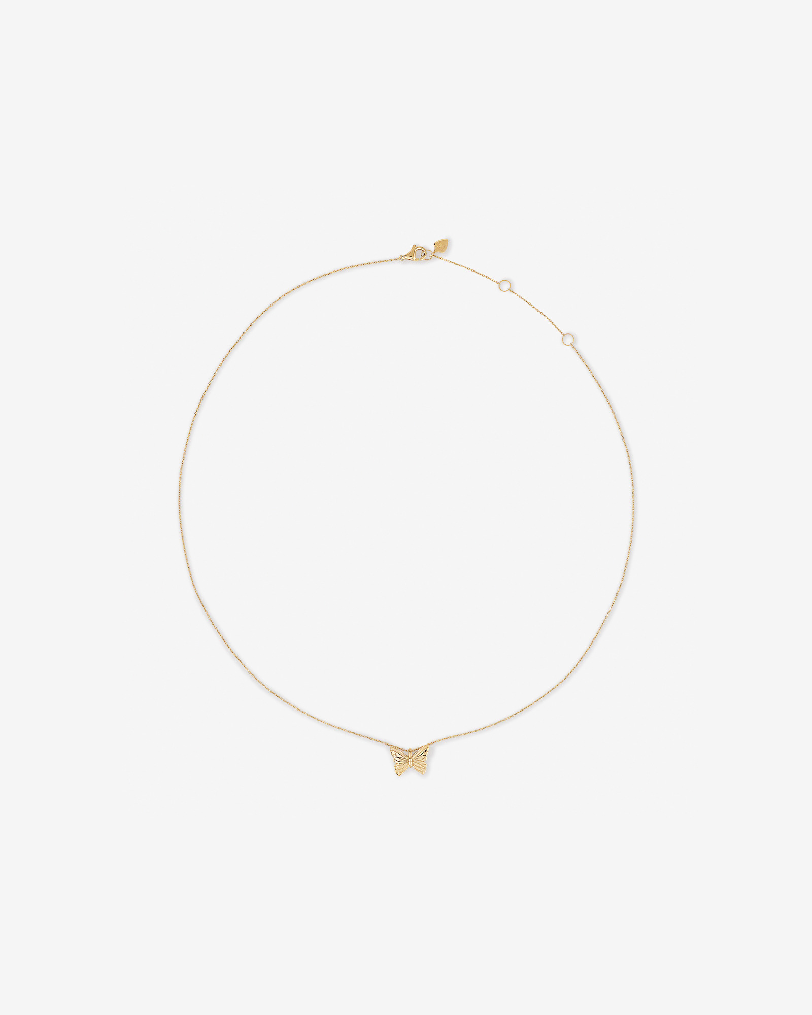 Butterfly Necklace in 10kt Yellow Gold