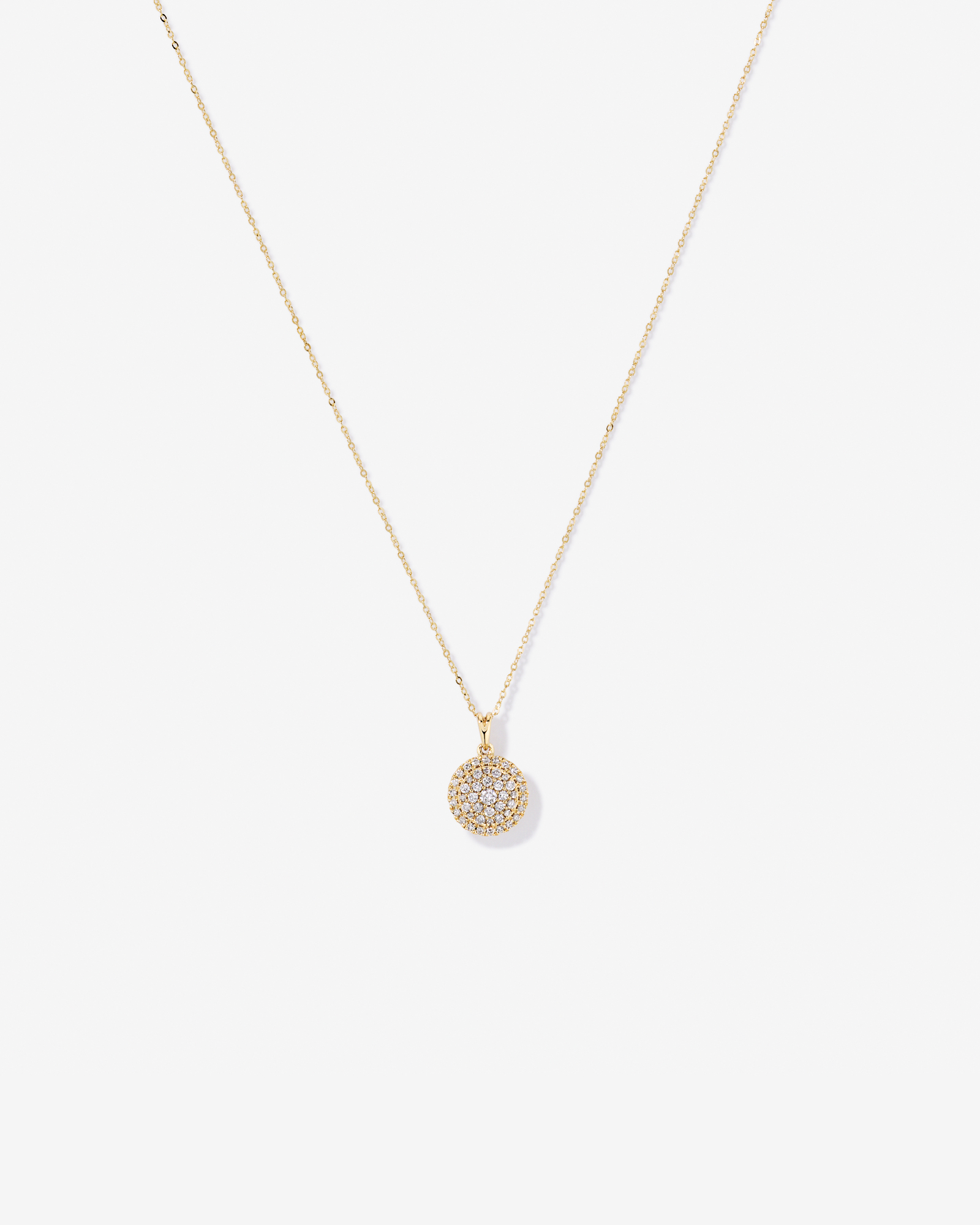 0.25 Carat TW Diamond Round Cluster Pendant with Halo in 10kt Yellow Gold