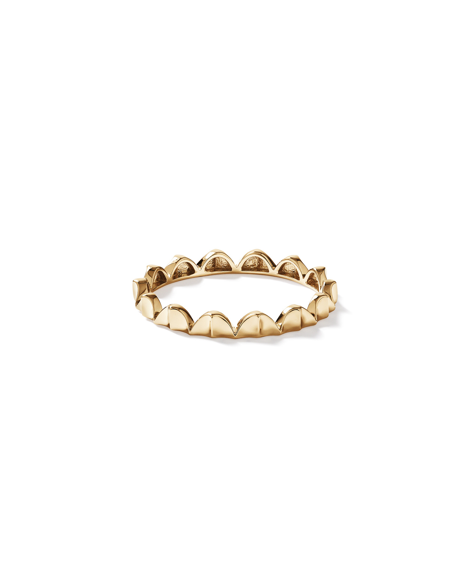 Bague Courbée Signature Connect en Or Jaune 10 kt
