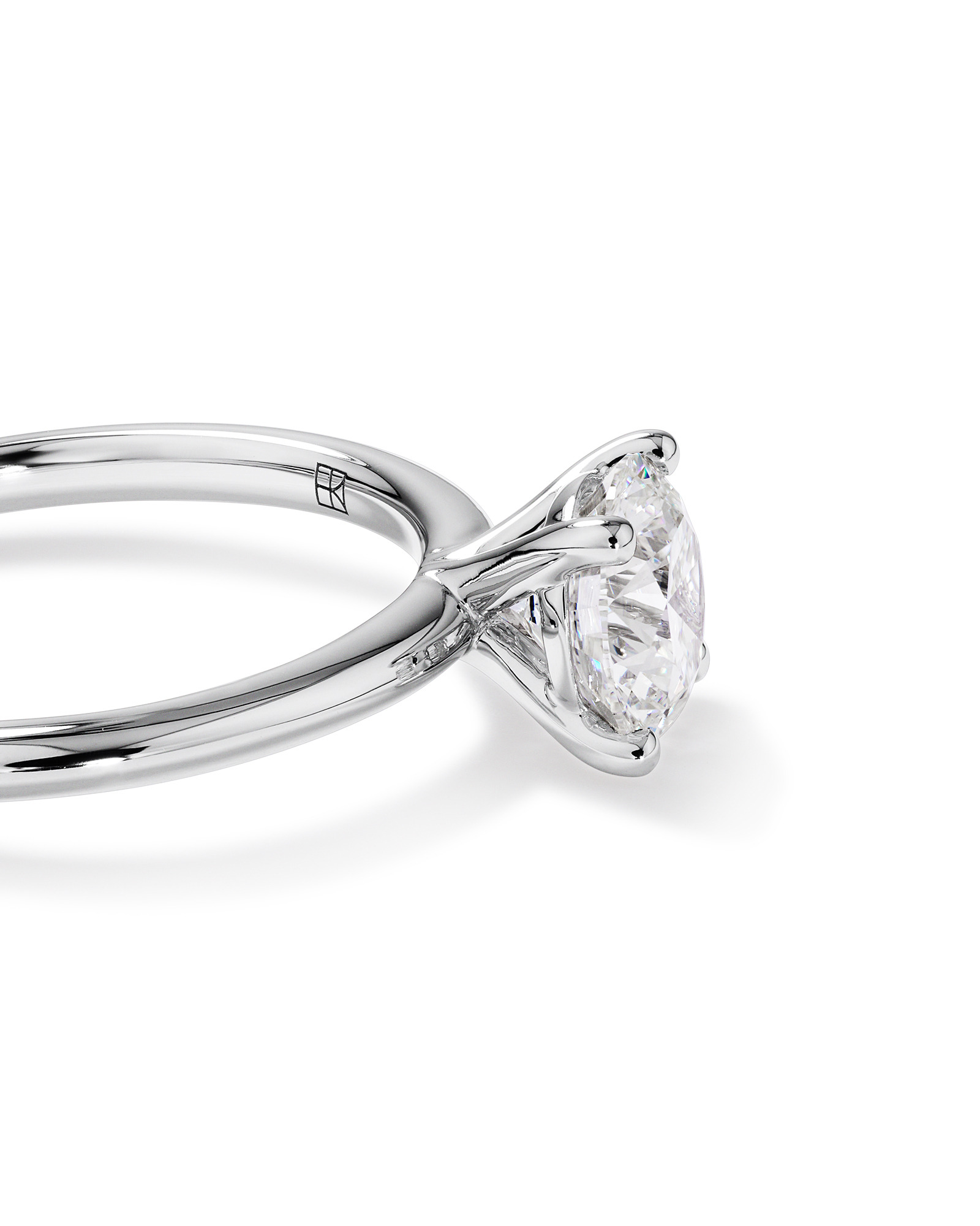 1.25 Carat TW Round Brilliant Laboratory-Grown Diamond Solitaire Engagement Ring 14kt White Gold