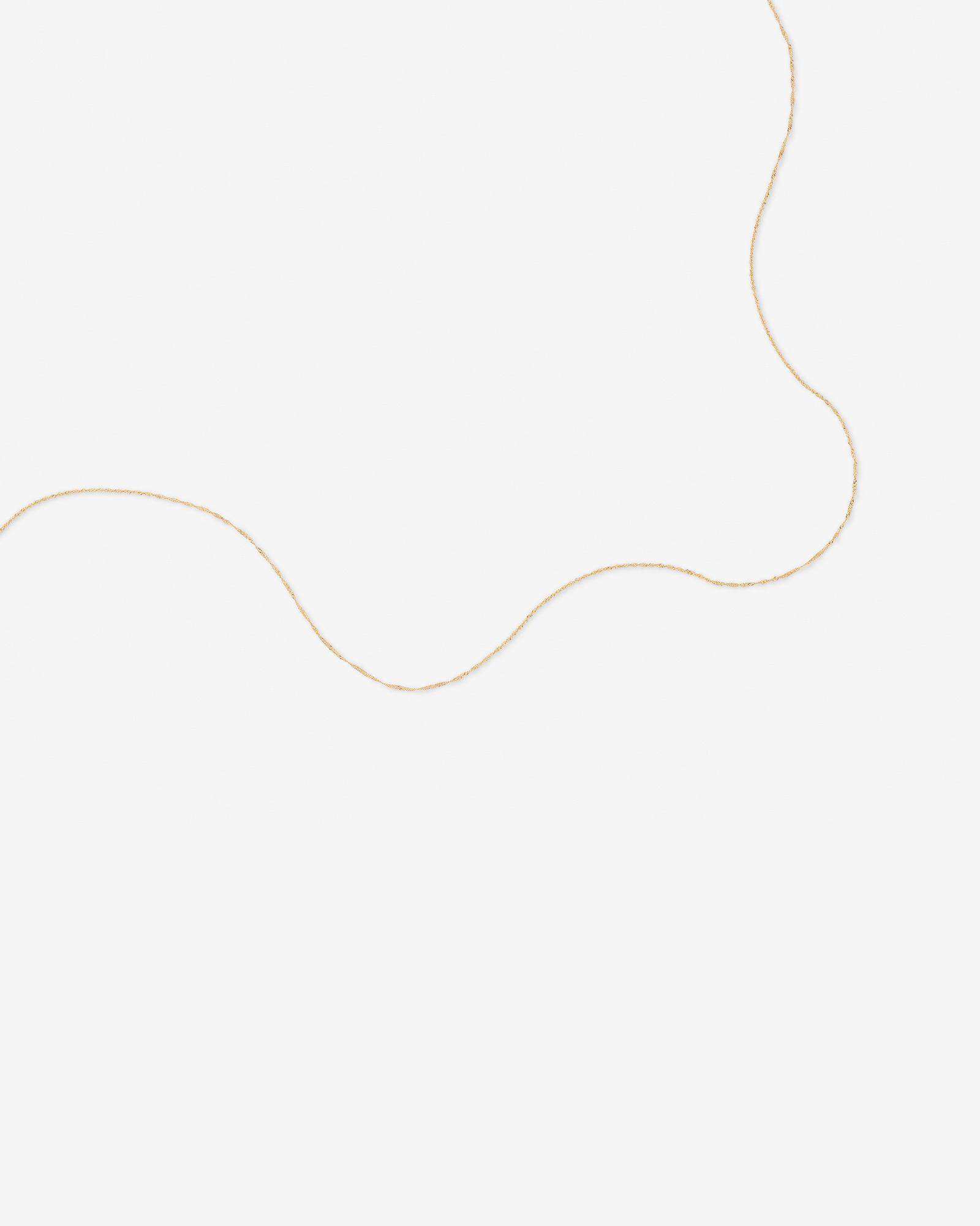 45cm (18") Singapore Chain in 10kt Yellow Gold