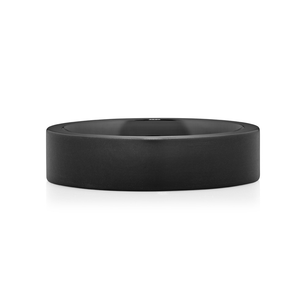 Bague en titane noir