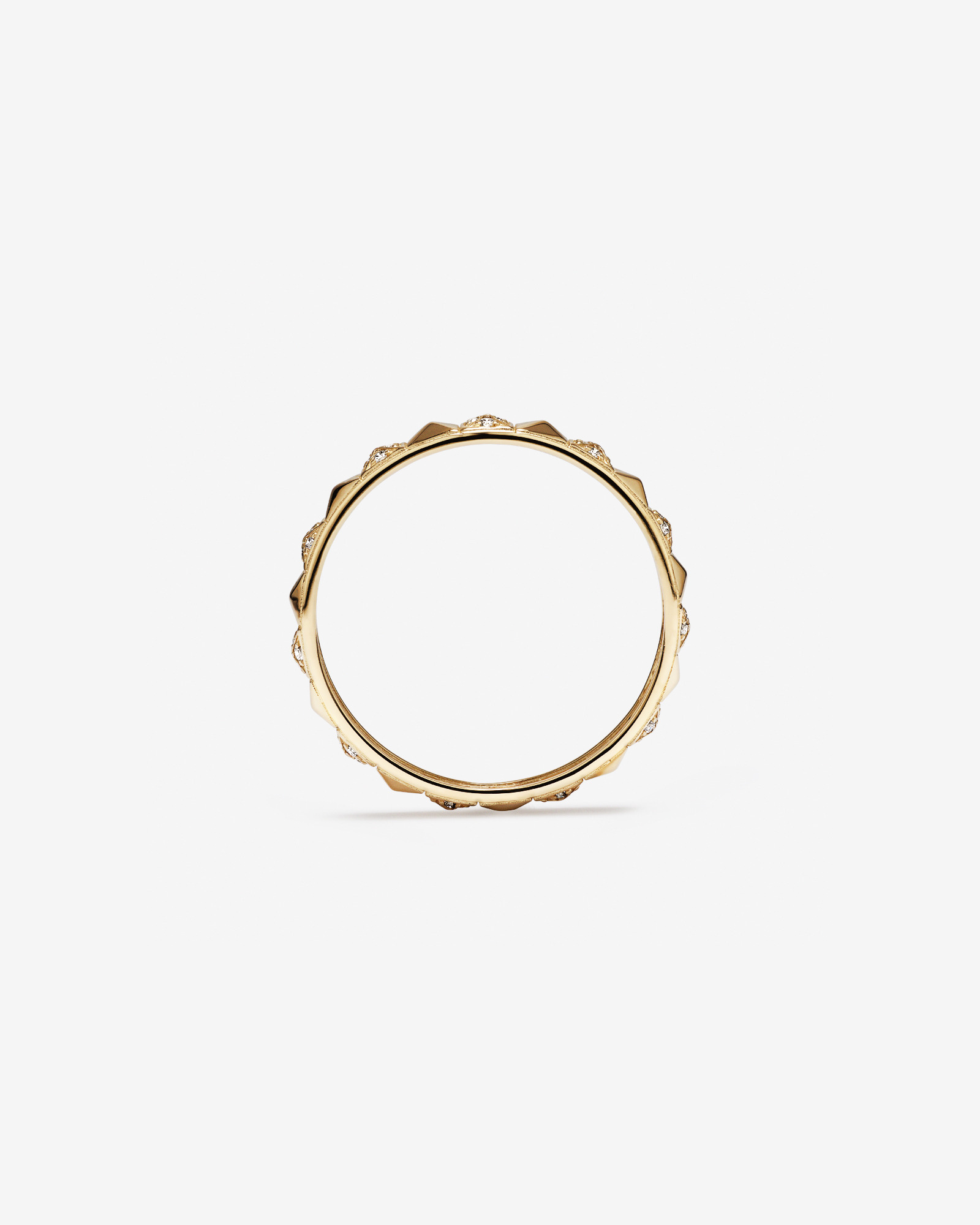 Signature Connect Linear Diamond Ring in 10kt Yellow Gold
