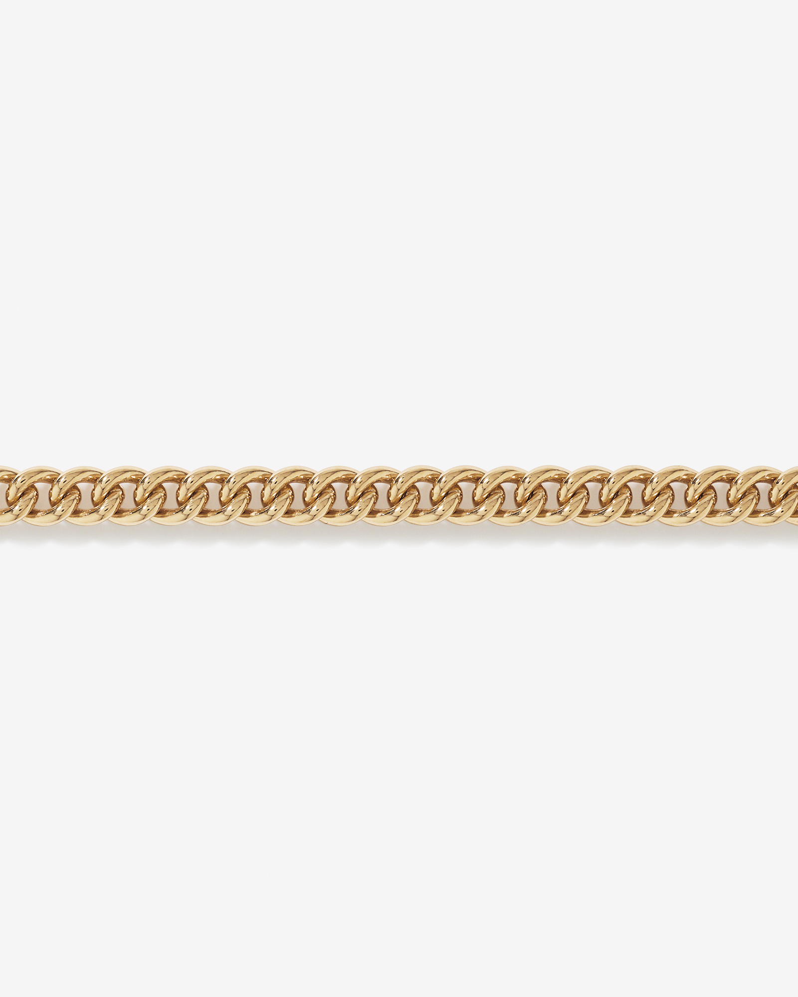 Round Curb Pendant Bar Chain in 18kt Gold Vermeil